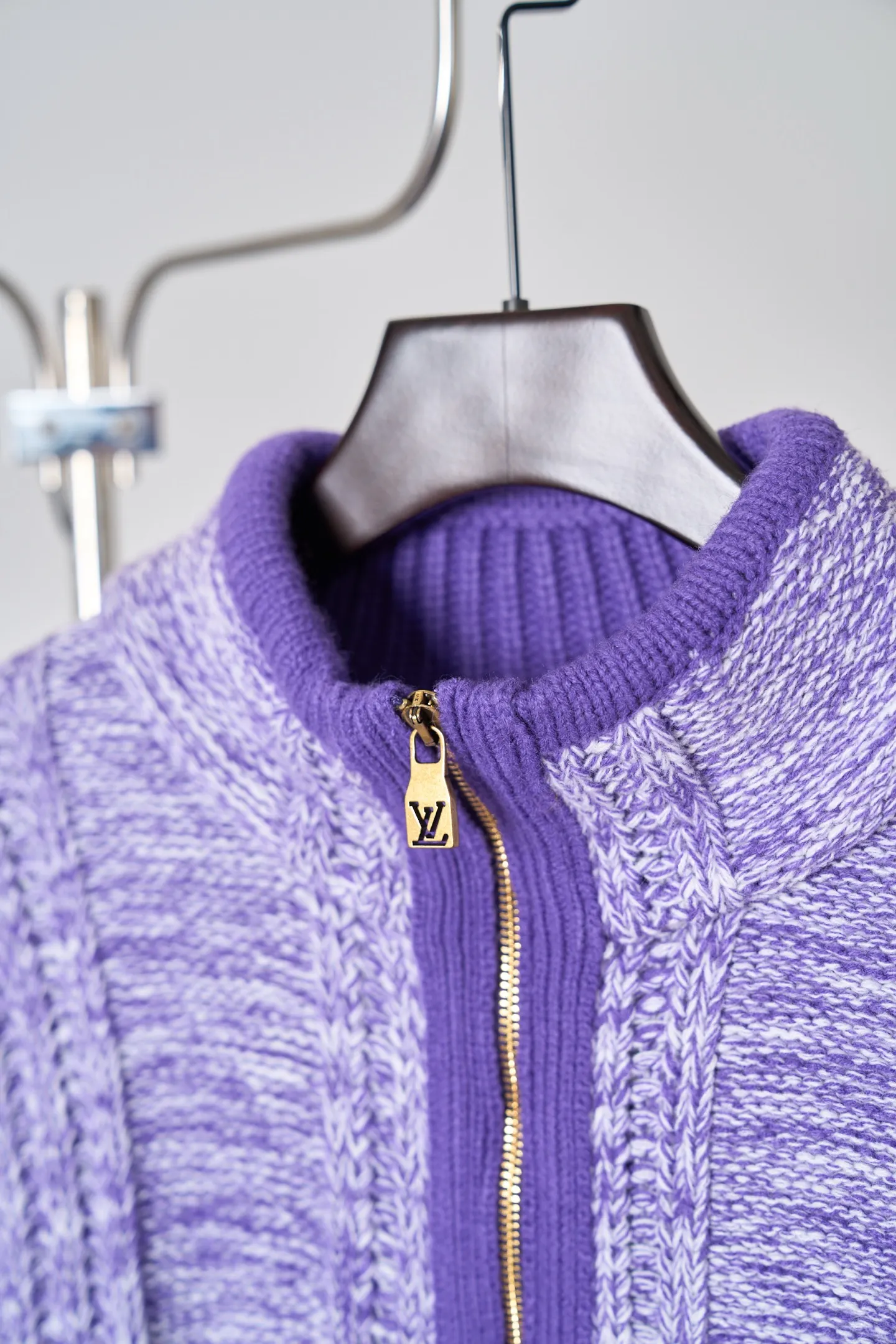 Fringed Half-Zip Cable-Knit Sweater D38520415 — view 4