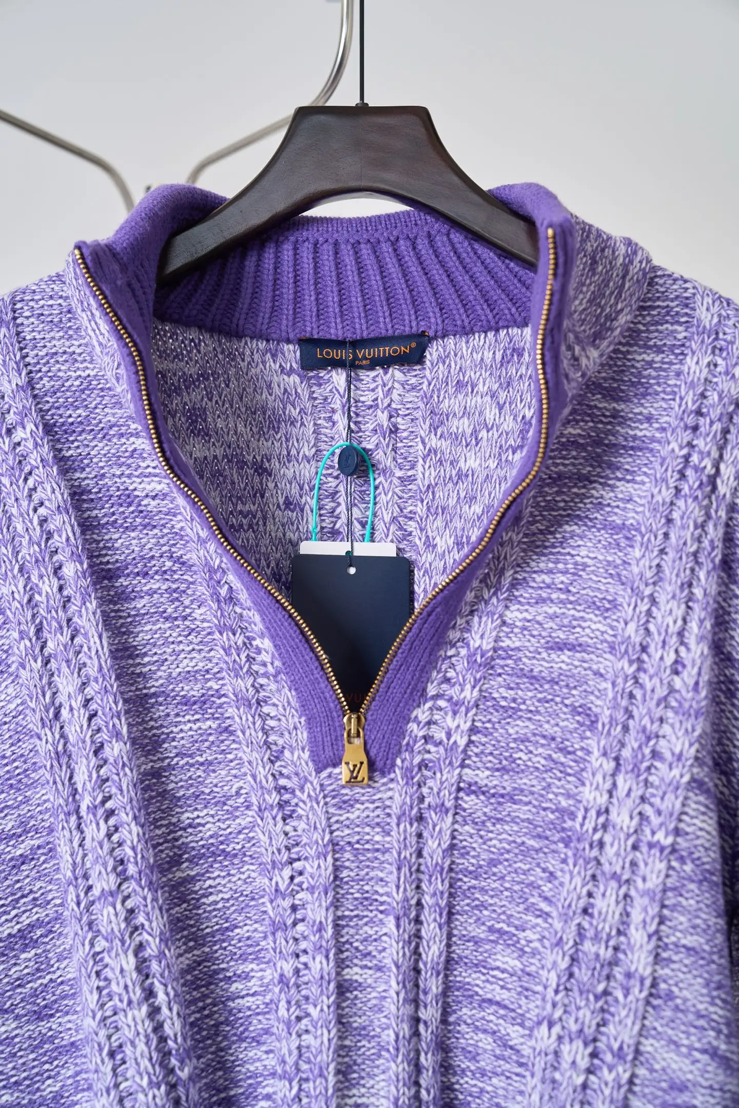Fringed Half-Zip Cable-Knit Sweater D38520415 — view 5