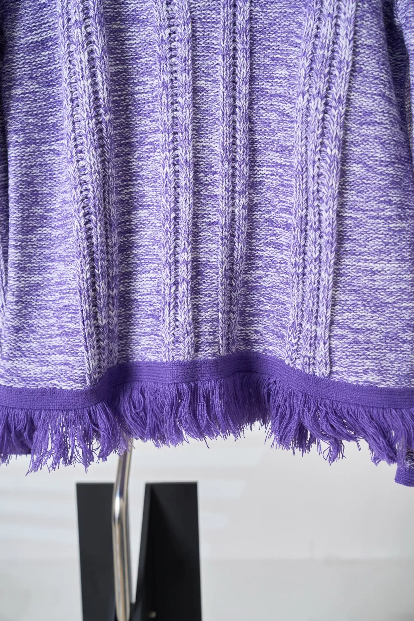 Fringed Half-Zip Cable-Knit Sweater D38520415 — view 10