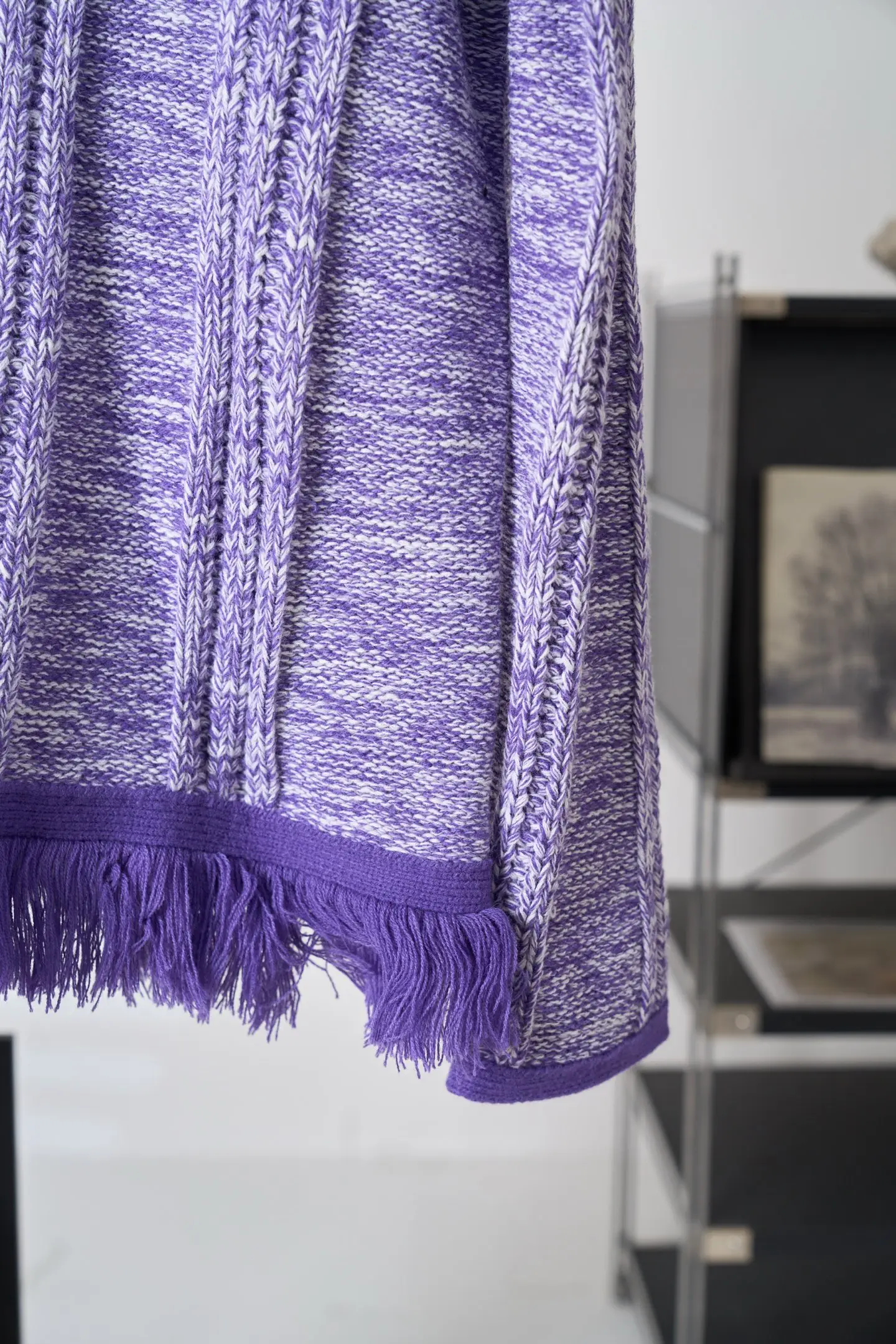 Fringed Half-Zip Cable-Knit Sweater D38520415 — view 11