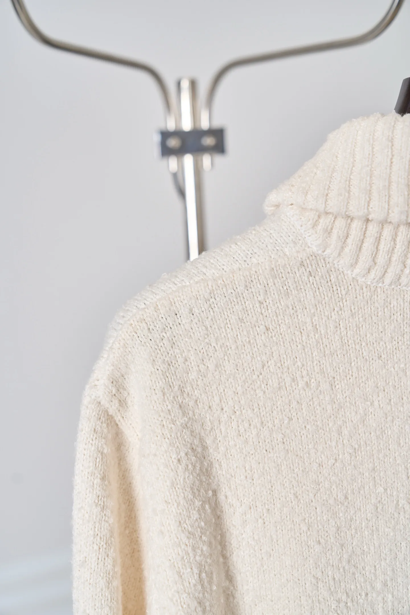 Logo Embroidered Zip-Up Wool Cardigan D38520413 — view 14