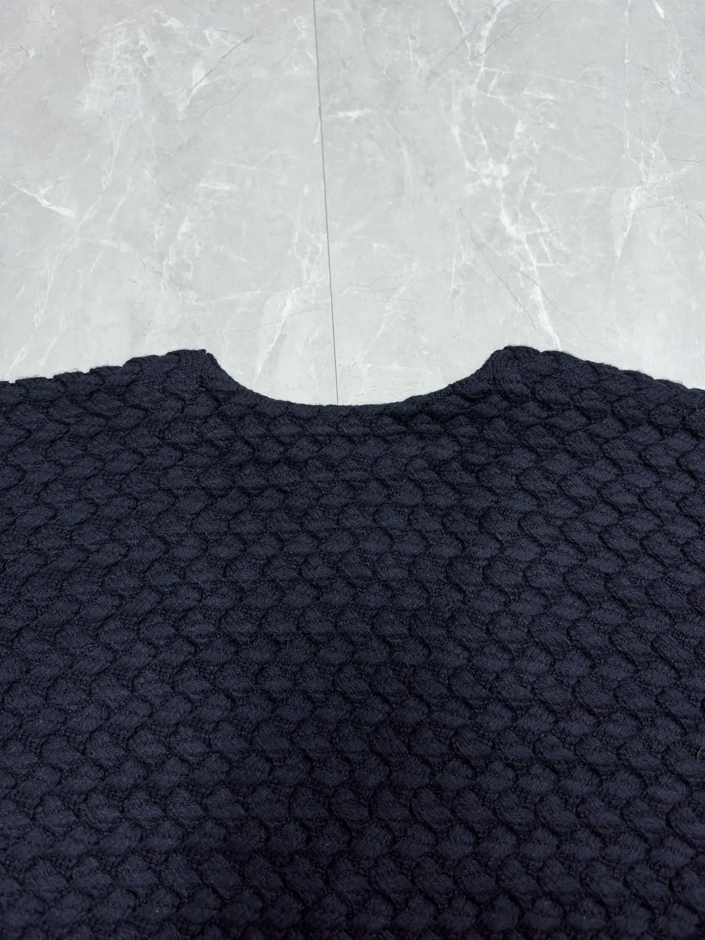 Intrecciato Textured Wool Cardigan D39020500 — view 9