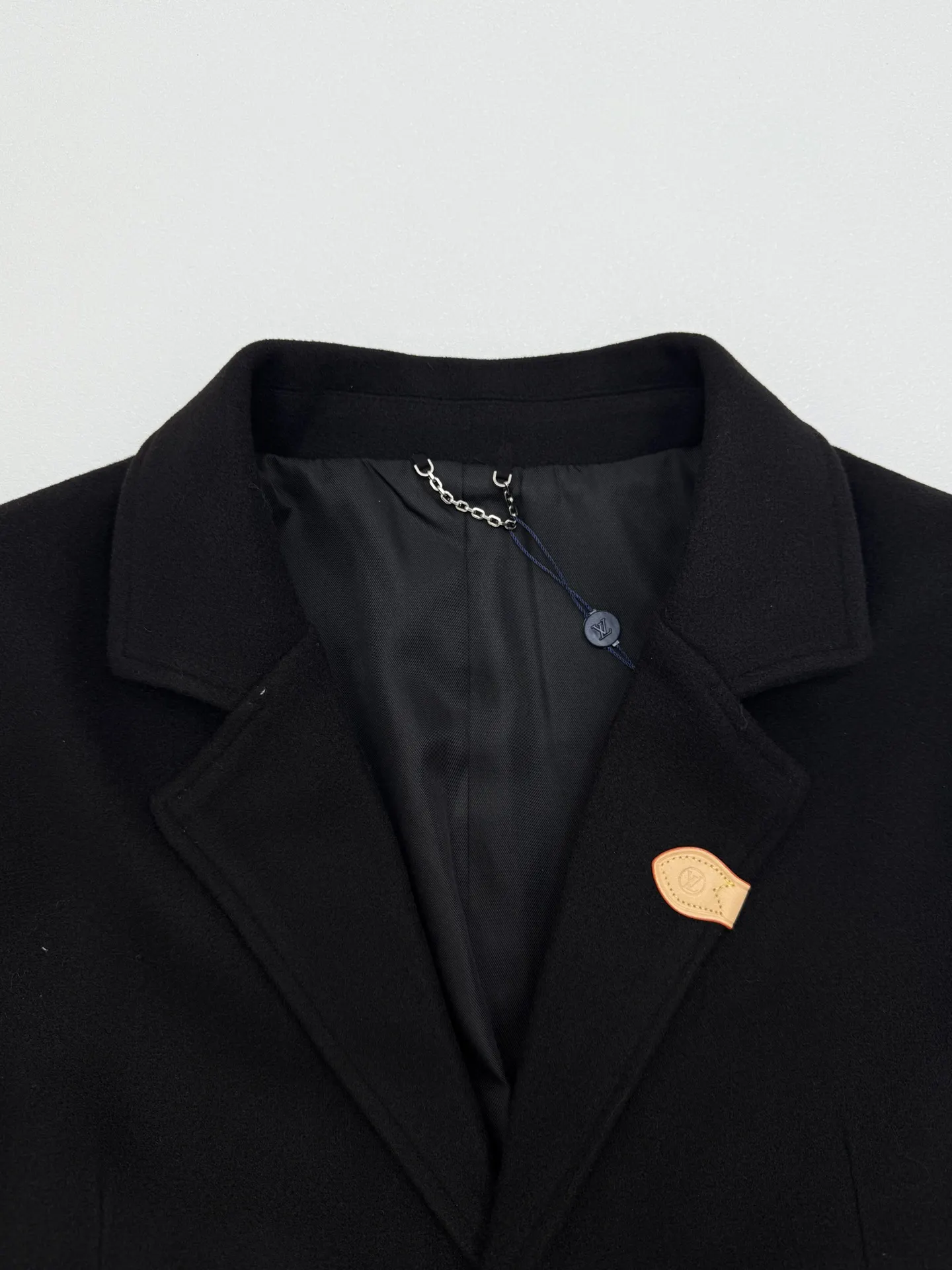 Trunk Leather Patch Wool-Blend Blazer D39514243 — view 3