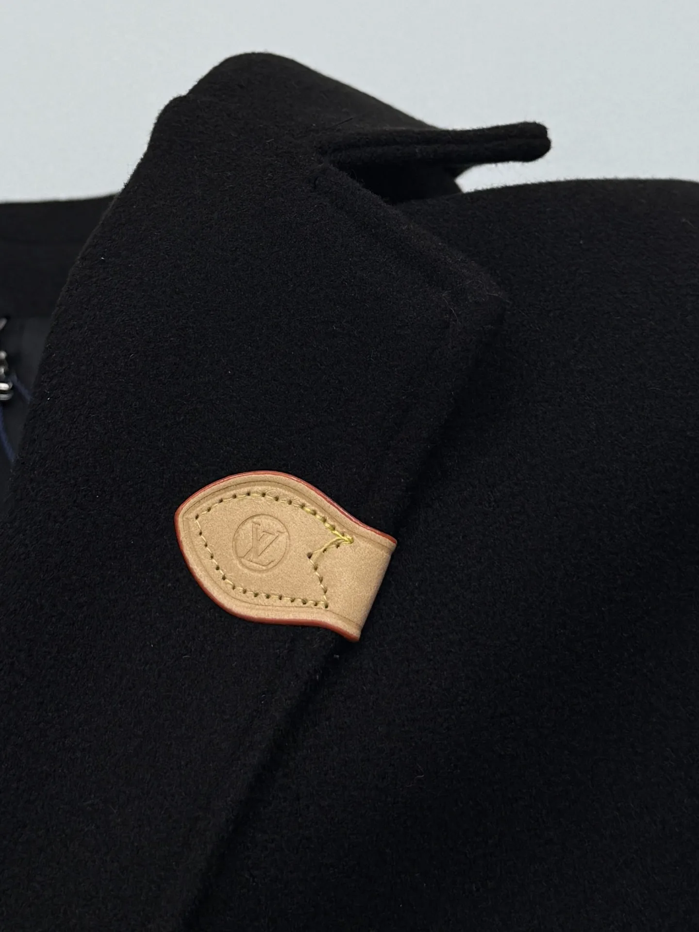 Trunk Leather Patch Wool-Blend Blazer D39514243 — view 4