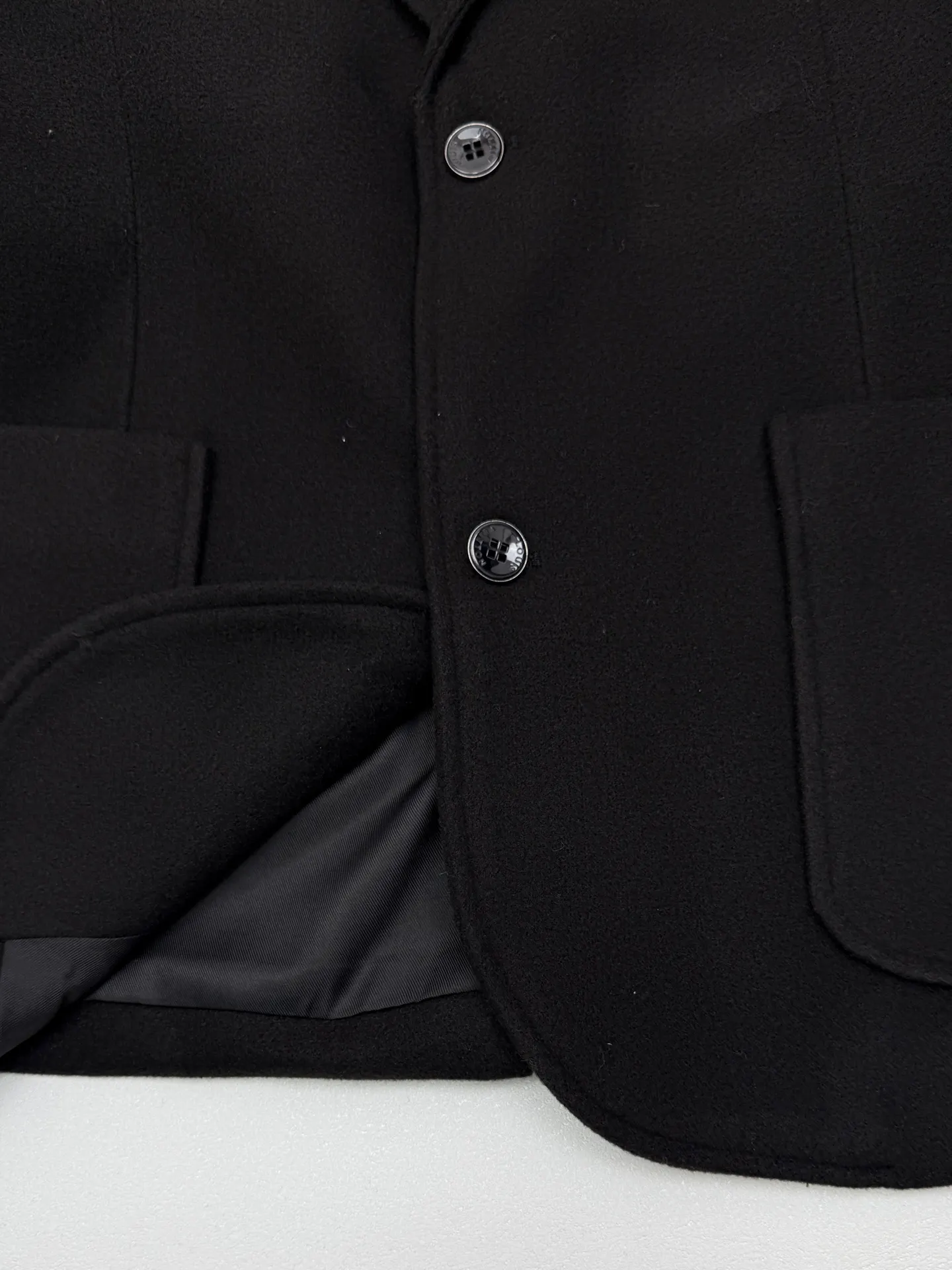 Trunk Leather Patch Wool-Blend Blazer D39514243 — view 6