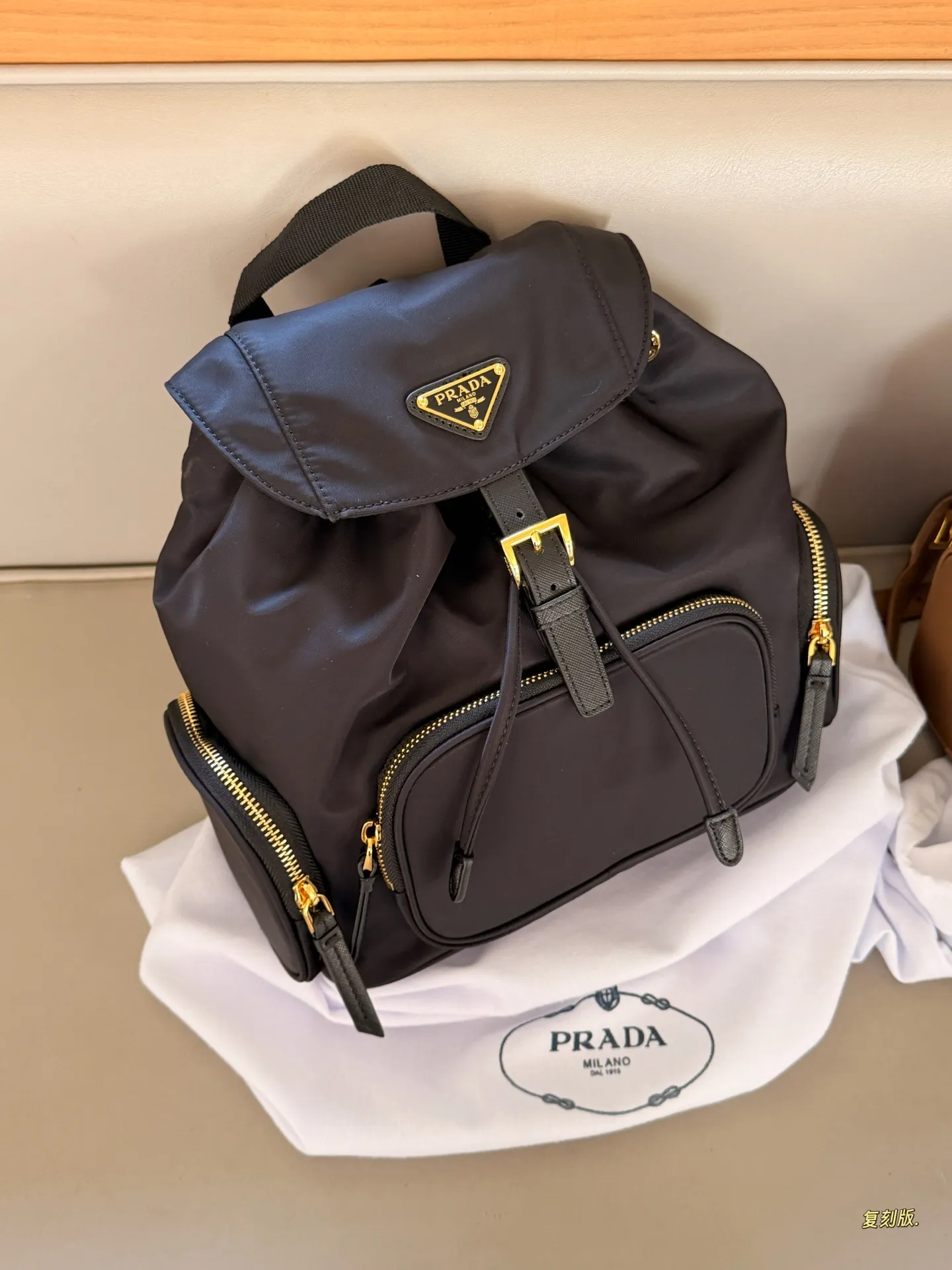 Prada Re-Edition Nylon Backpack D40518516 — view 2