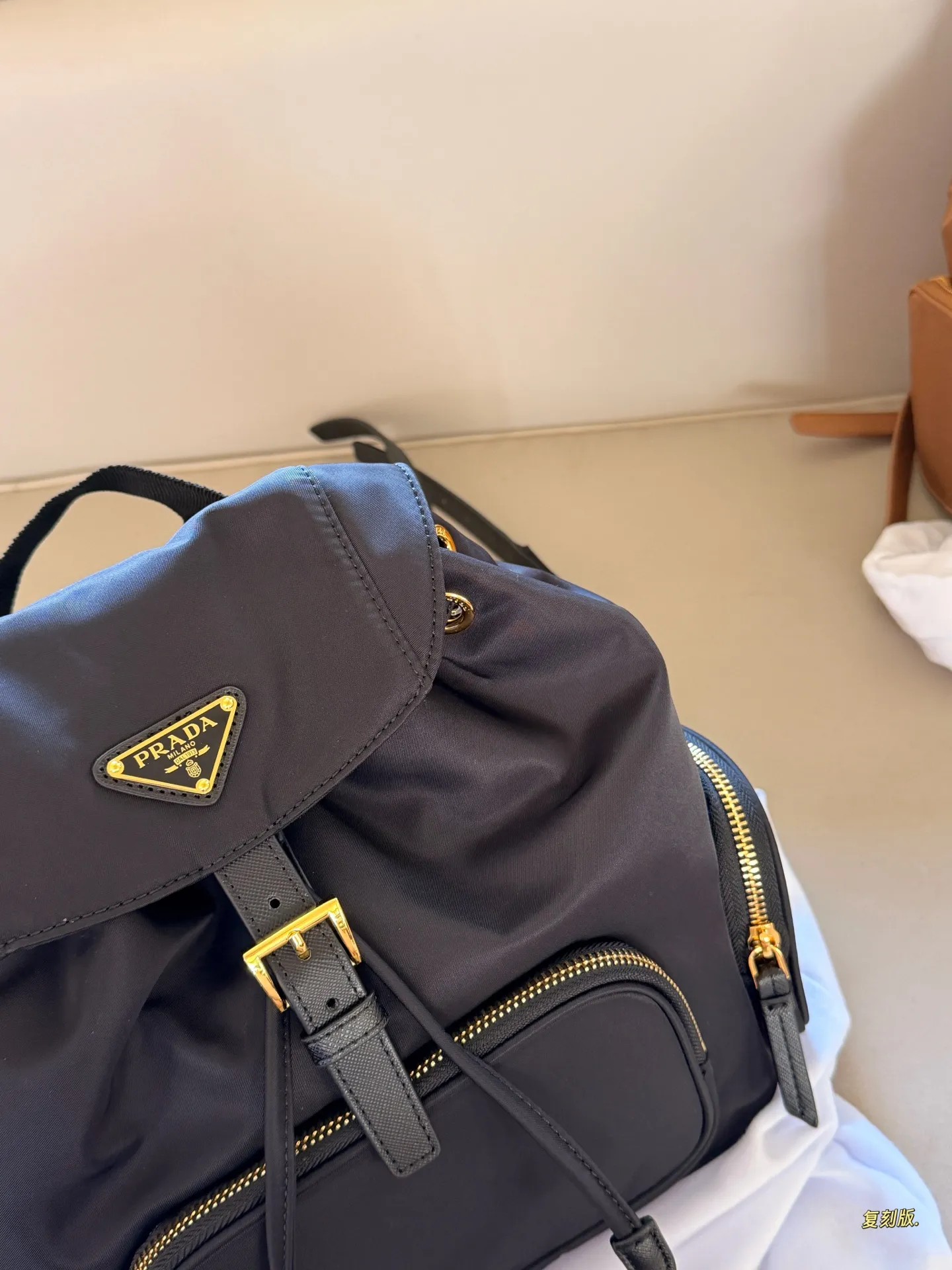 Prada Re-Edition Nylon Backpack D40518516 — view 3