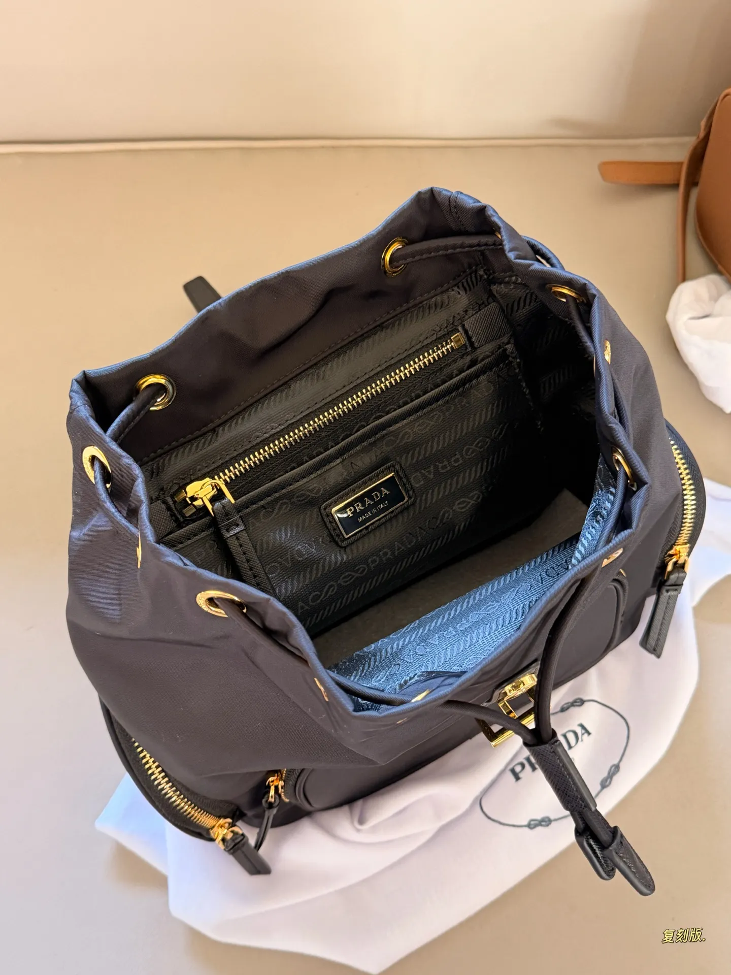 Prada Re-Edition Nylon Backpack D40518516 — view 8