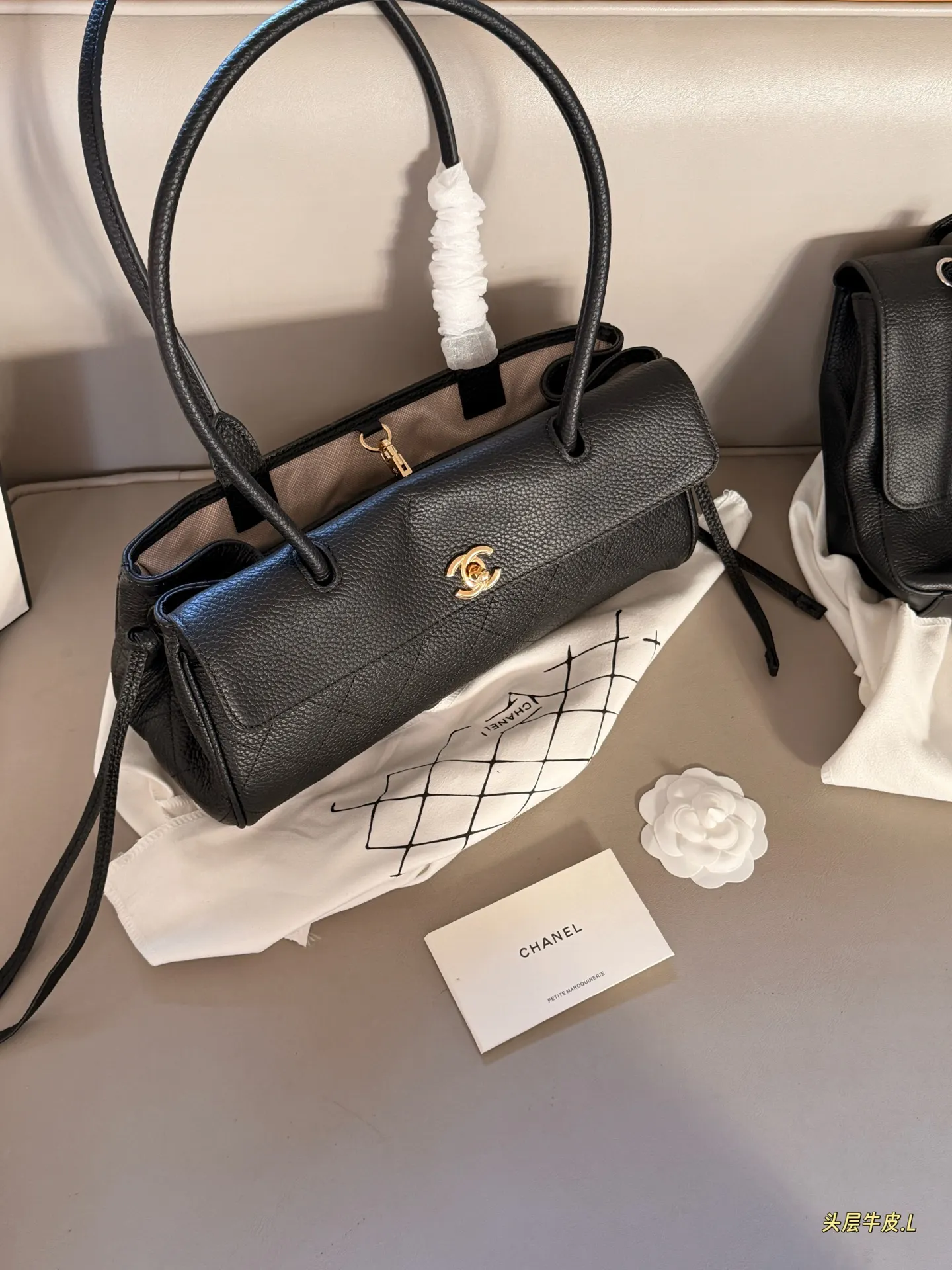 Chanel 26S Grained Leather Baguette Bag D41018489 — view 2