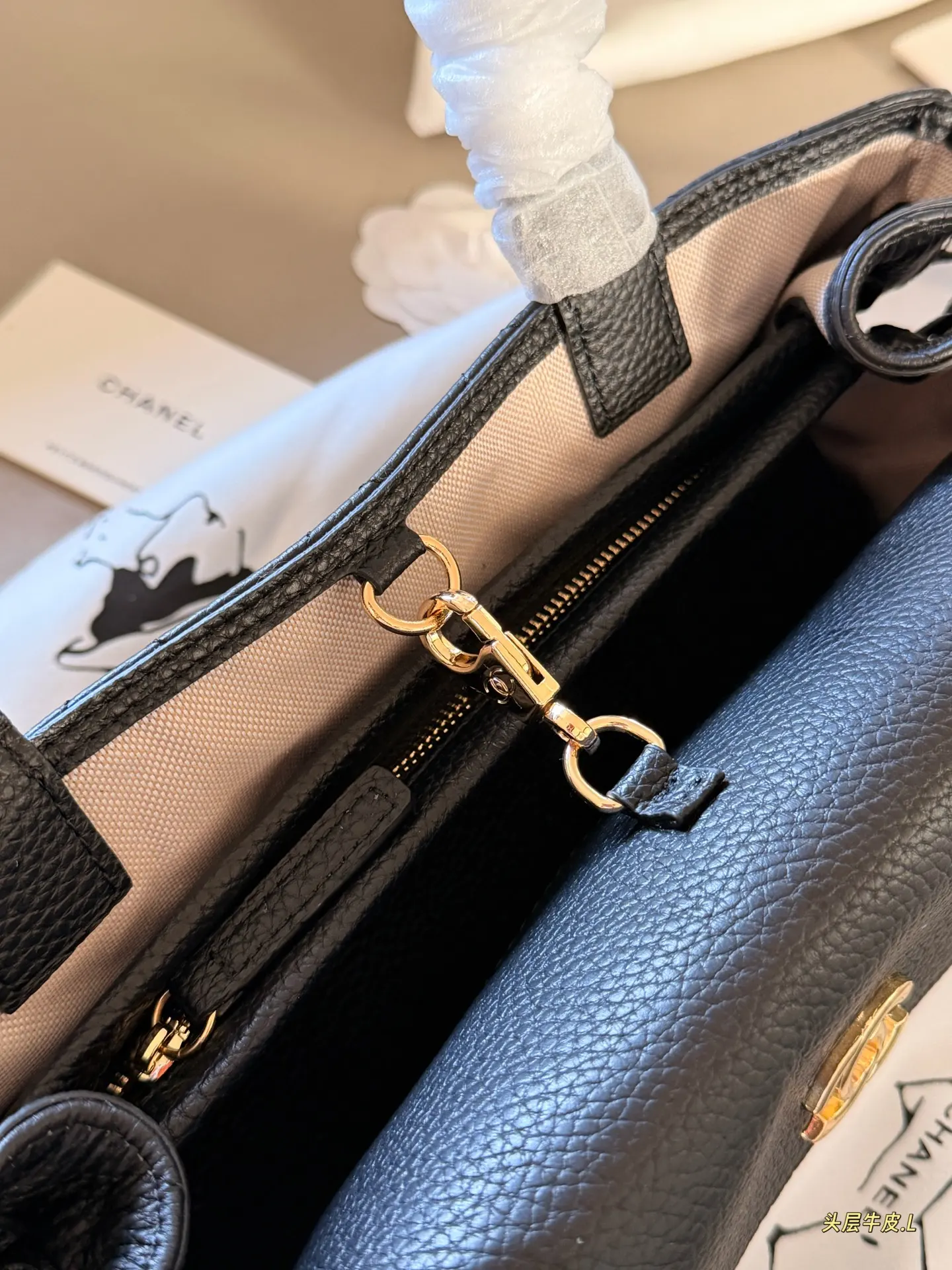 Chanel 26S Grained Leather Baguette Bag D41018489 — view 8