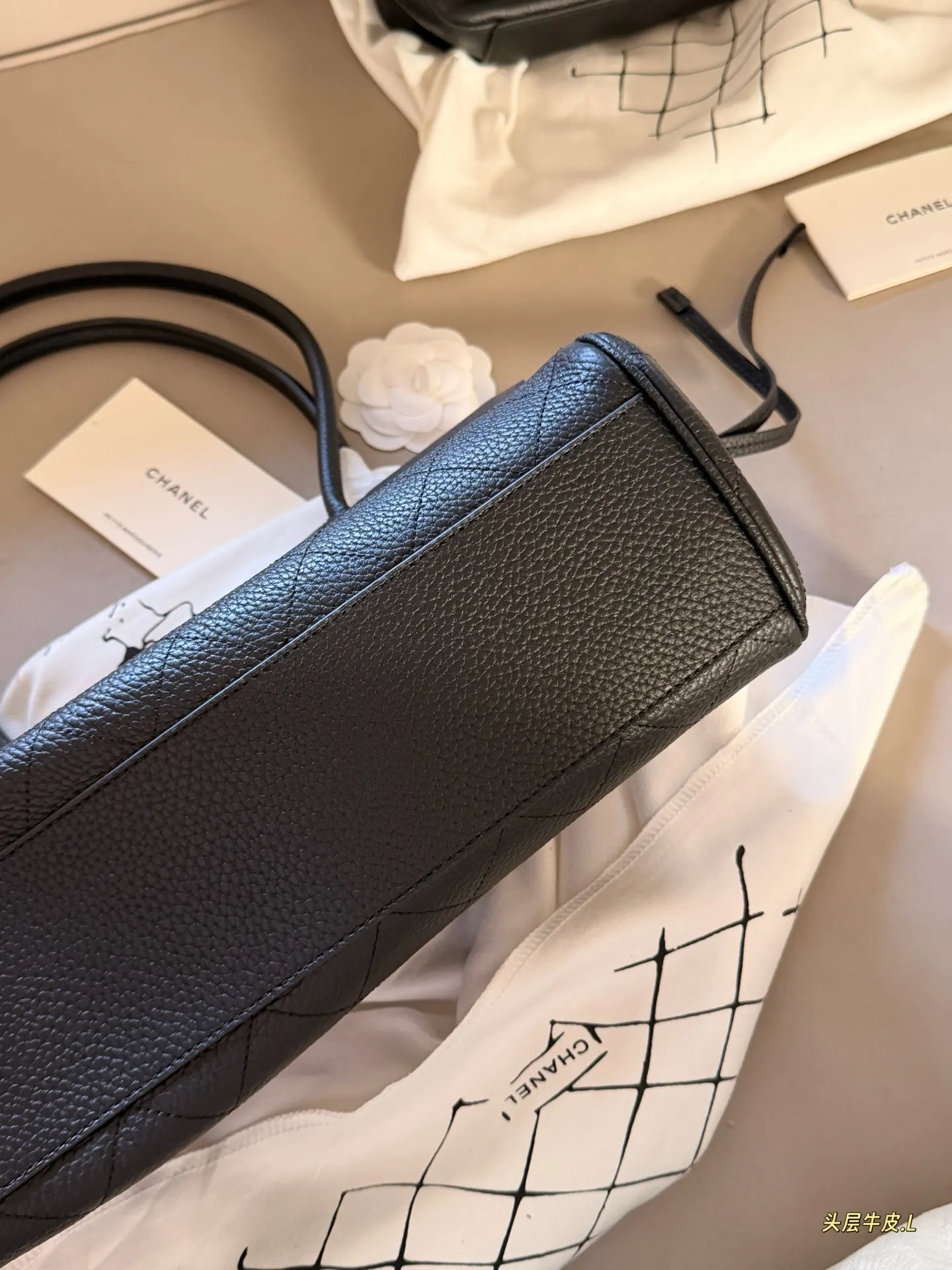 Chanel 26S Grained Leather Baguette Bag D41018489 — view 9