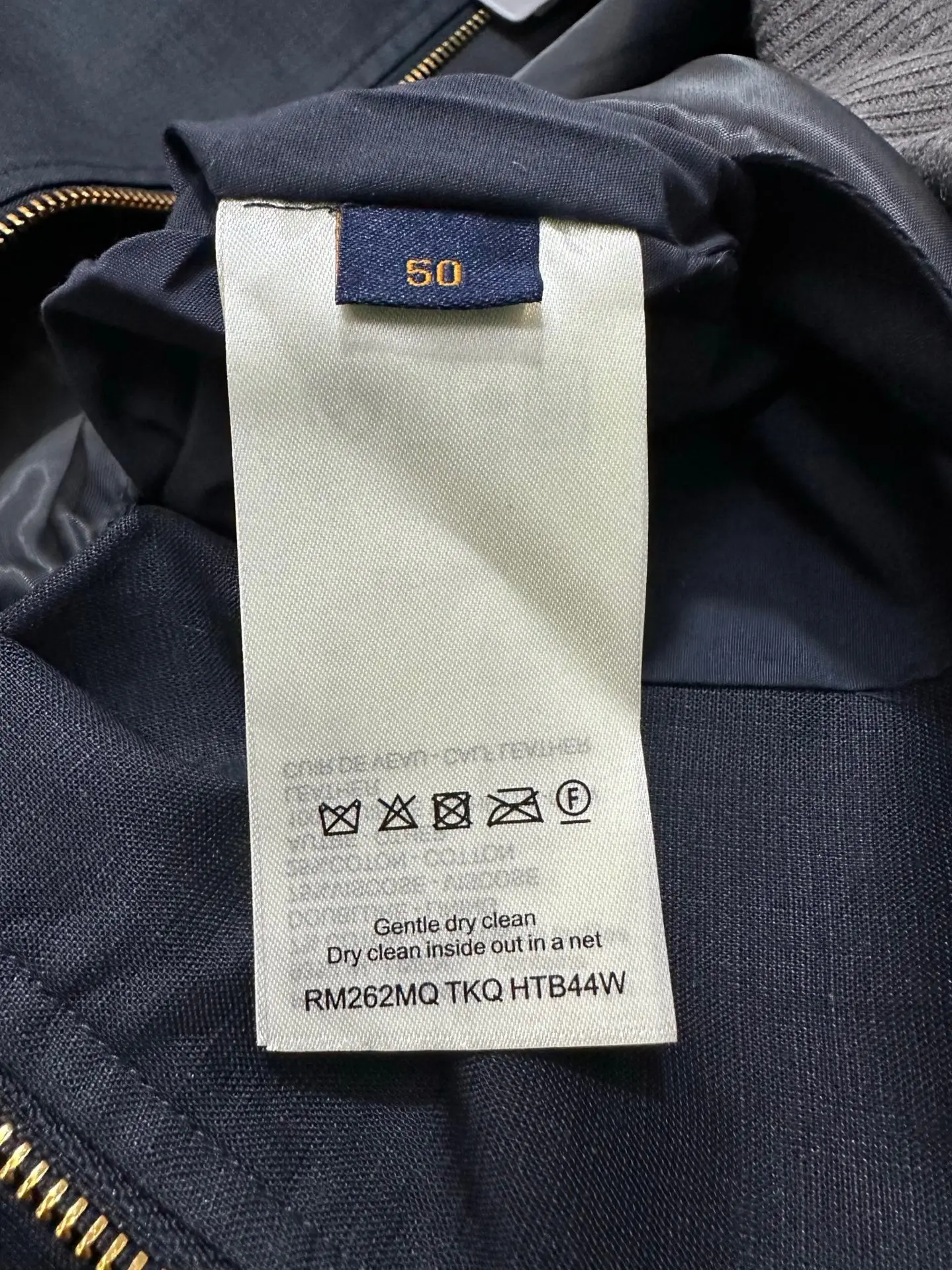 Linen-Blend Workwear Jacket with Leather Logo Patch D42023542 — view 14