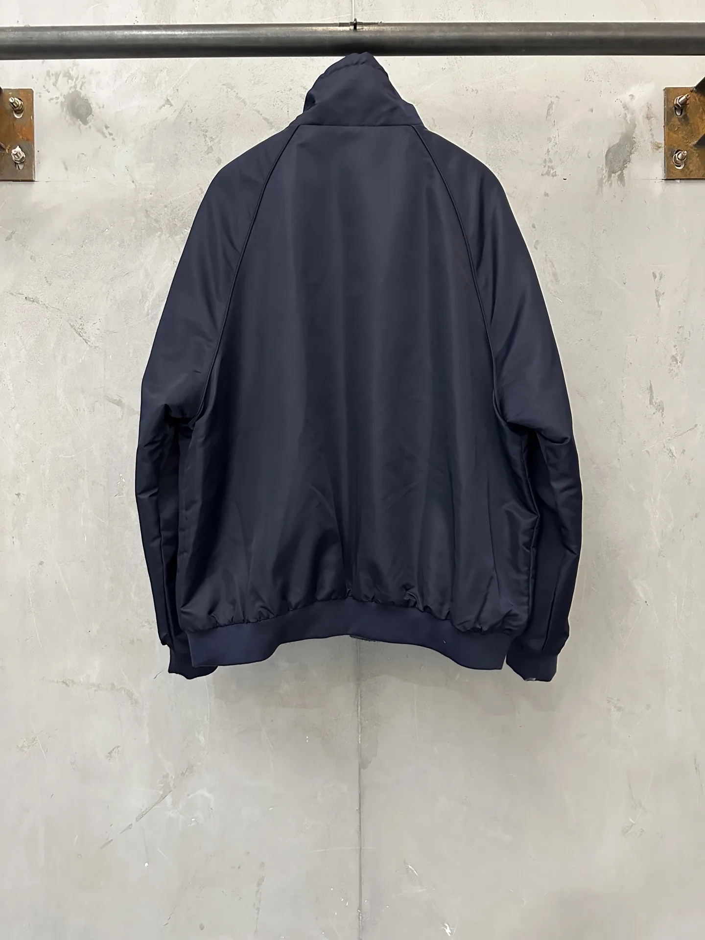 Reversible Technical Fabric and Fleece Jacket D42020242 — view 4