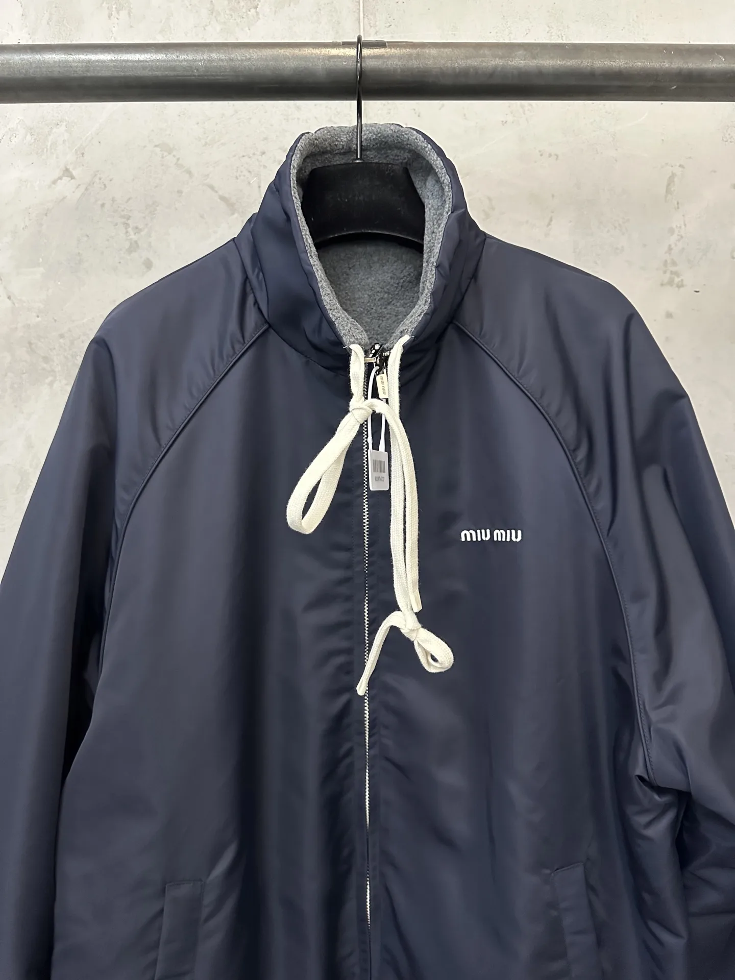 Reversible Technical Fabric and Fleece Jacket D42020242 — view 5