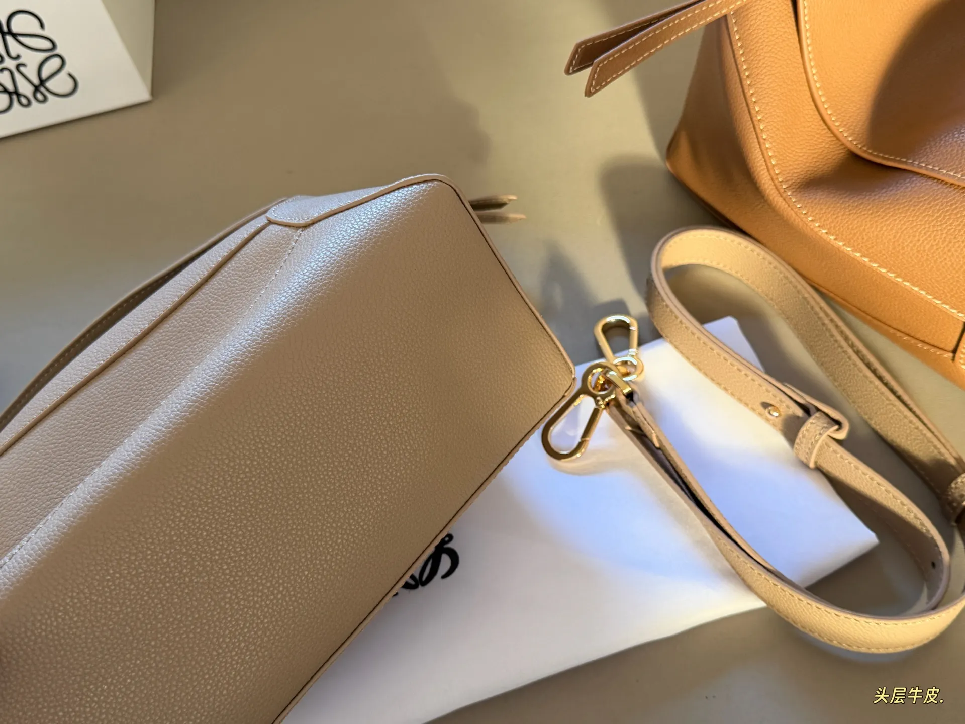 Puzzle Grained Leather Shoulder Bag D43018485 — view 8