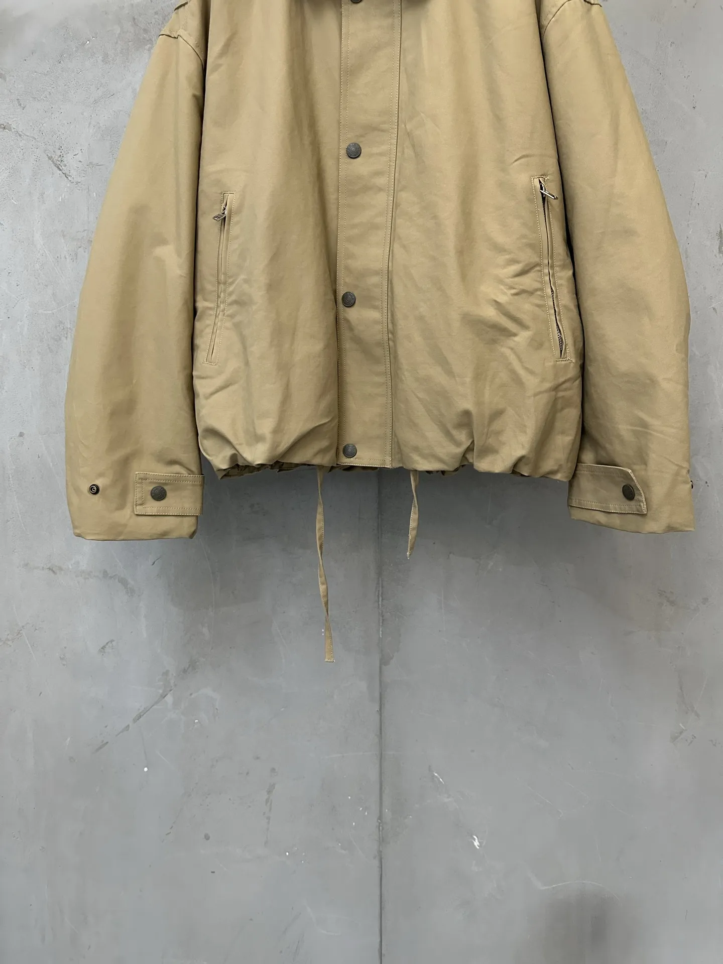 Leather-Trimmed Cotton Twill Bomber Jacket D44024440 — view 4