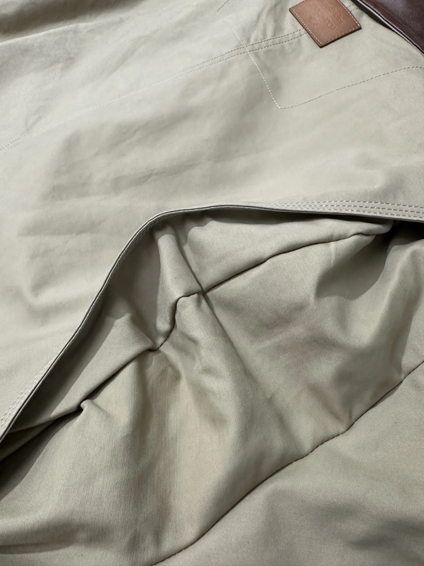 Leather-Trimmed Cotton Twill Bomber Jacket D44024440 — view 10