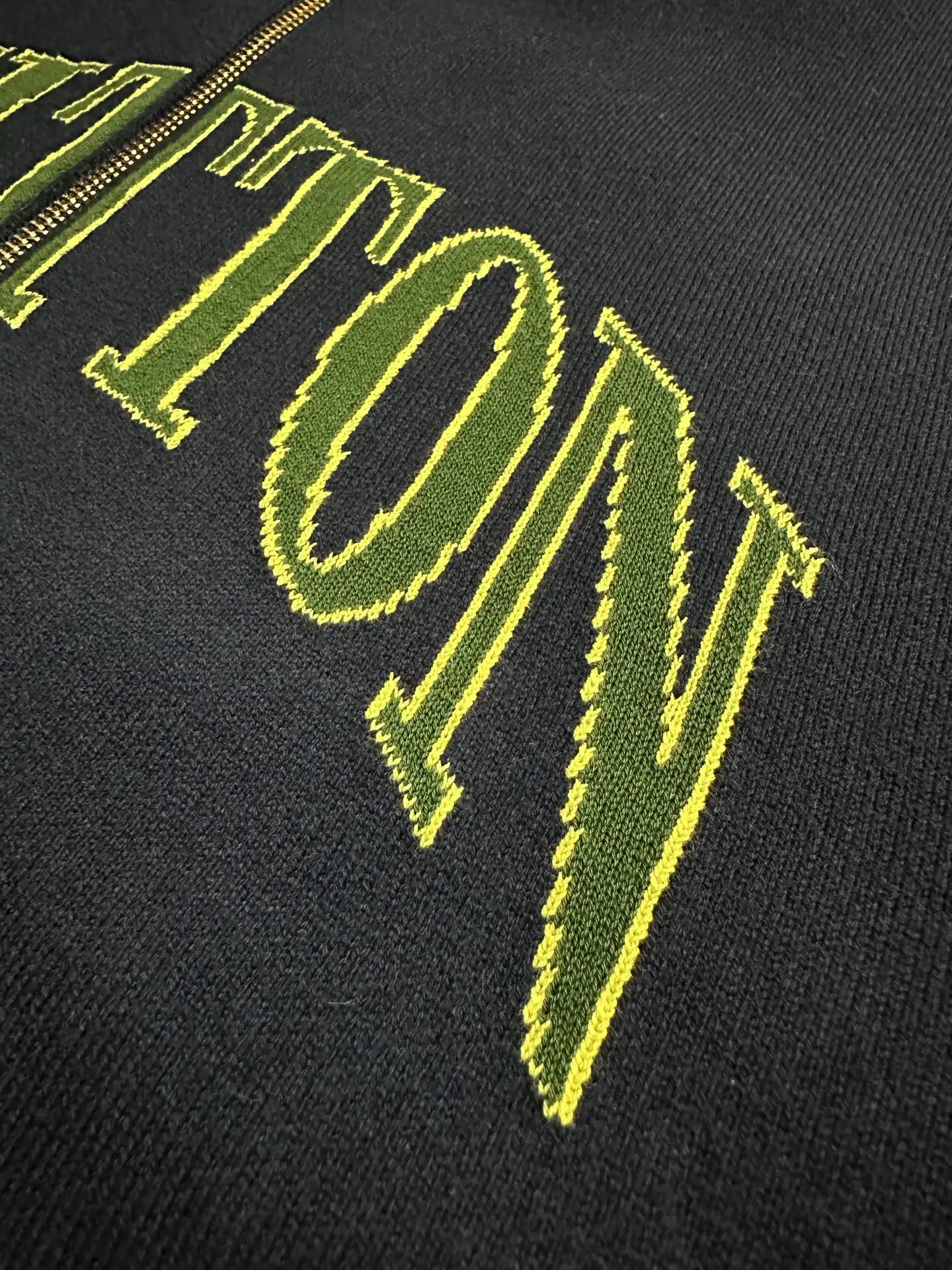 Reversible Jacquard Knit Zip-Up Hoodie D48020244 — view 8