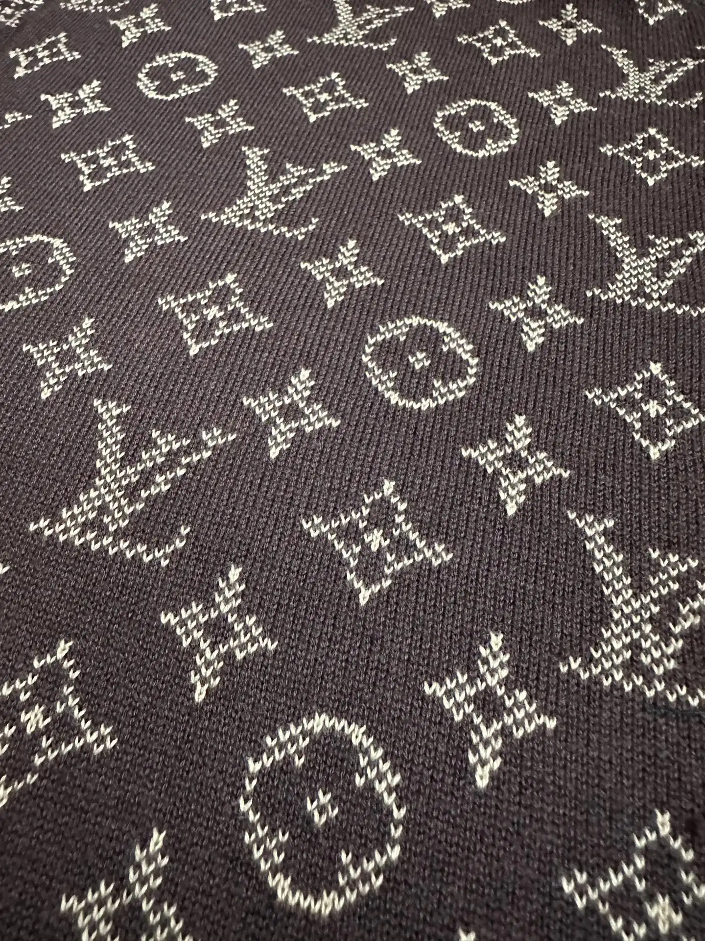 Reversible Monogram Jacquard Knit Zip-Up Hoodie D48020245 — view 14
