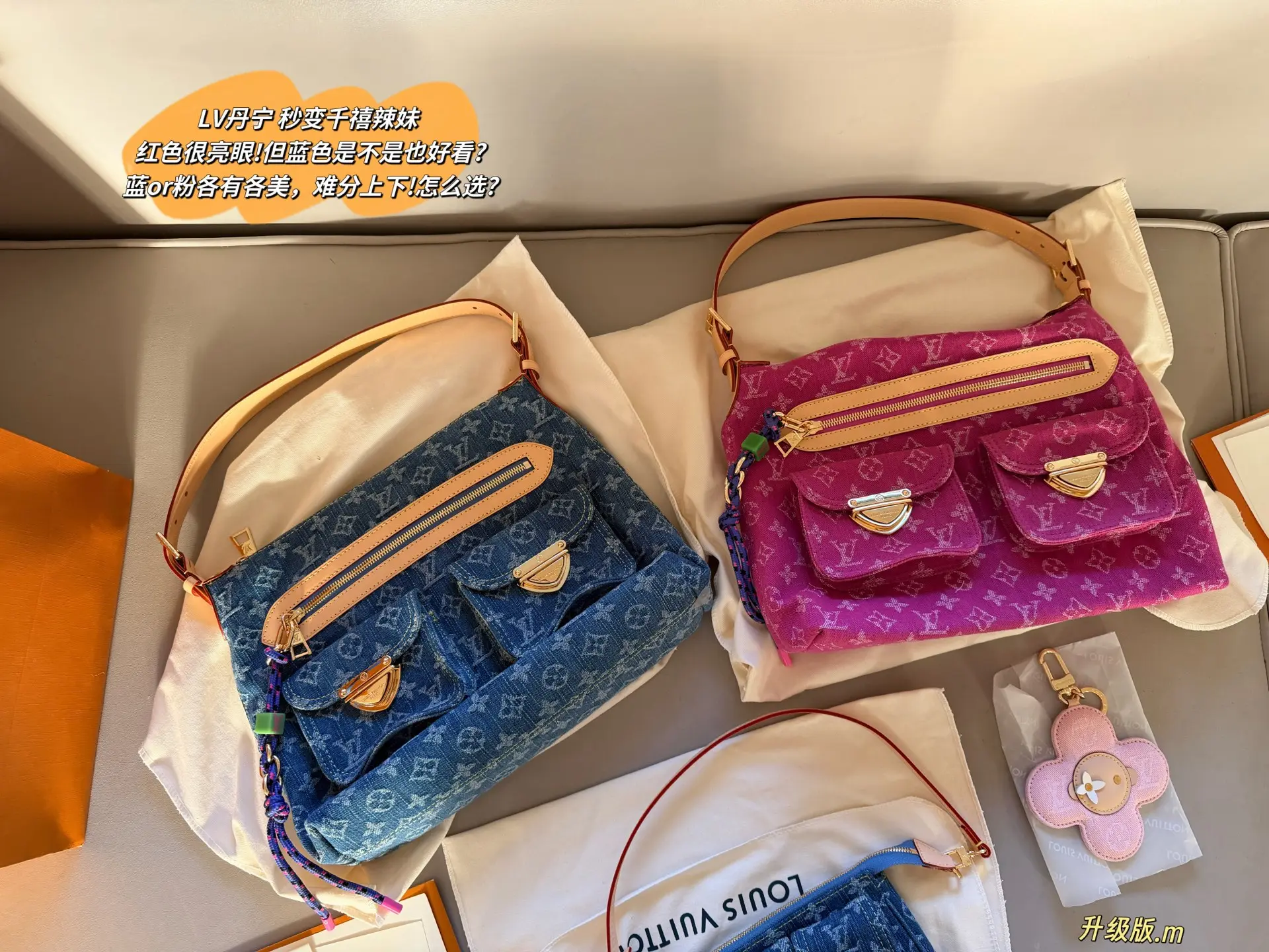 Monogram Denim Pochette Bag D48018492