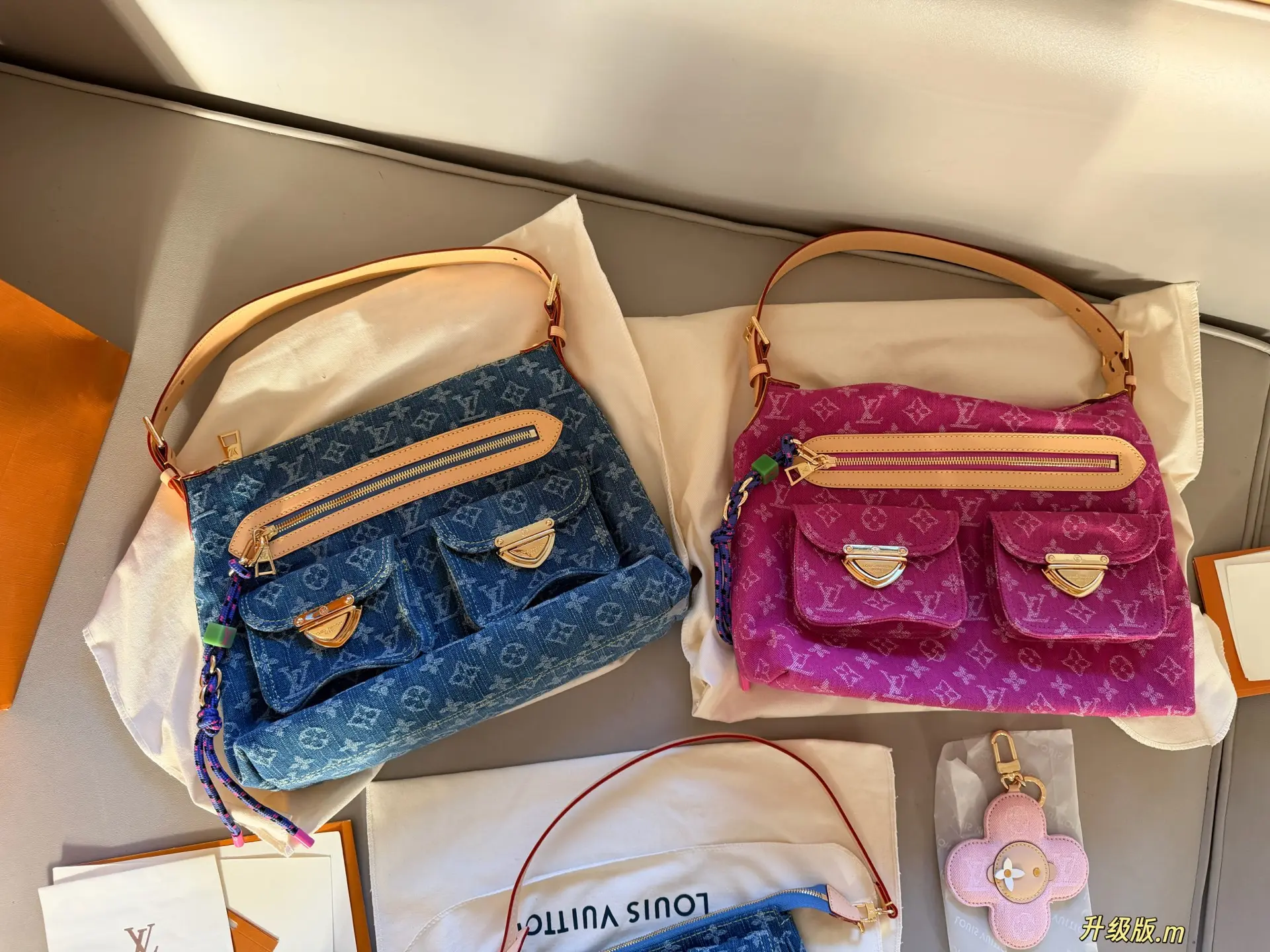 Monogram Denim Pochette Bag D48018492 — view 2