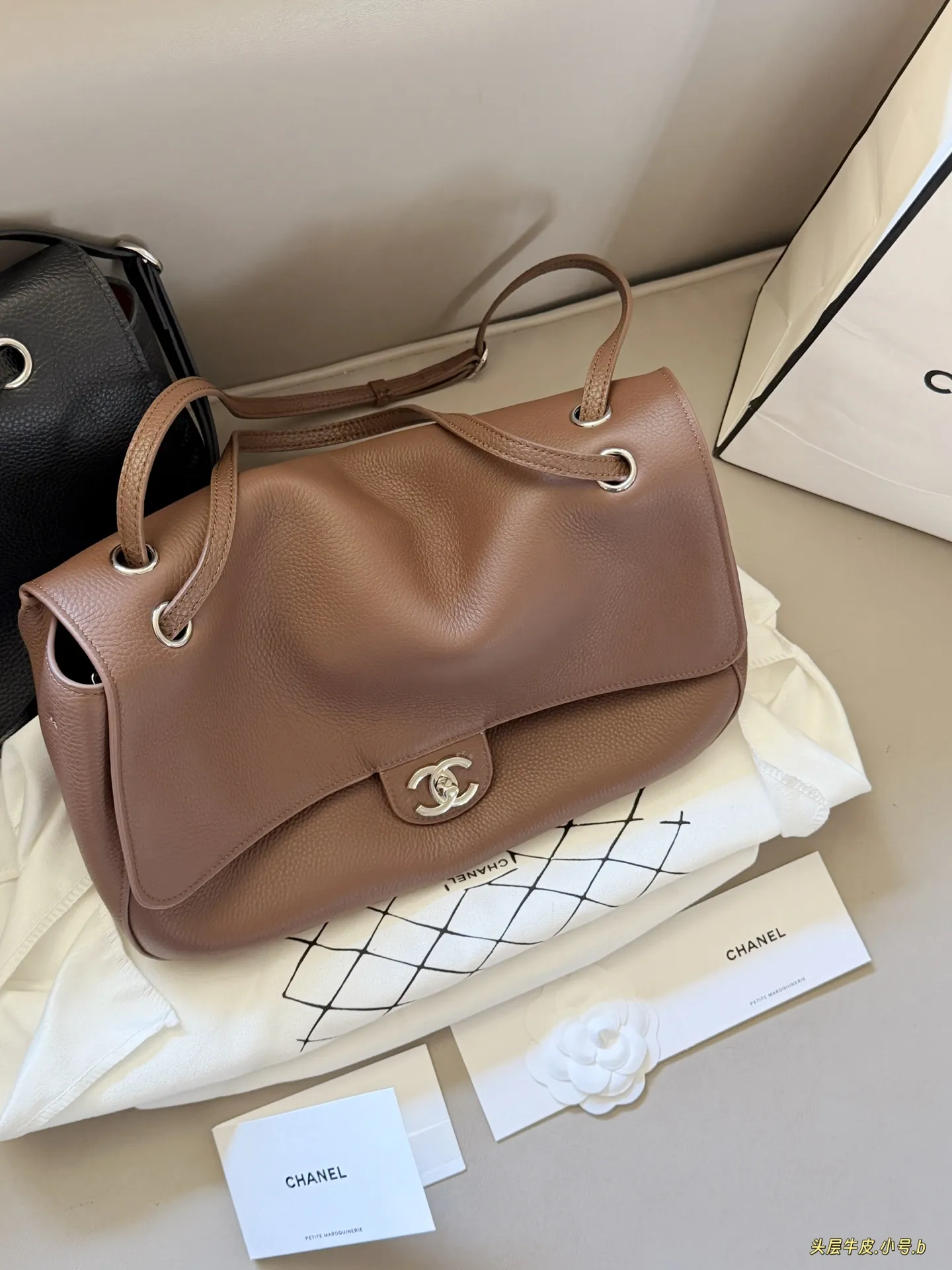 Chanel CF Maxi Grained Leather Shoulder Bag D50018534 — view 2