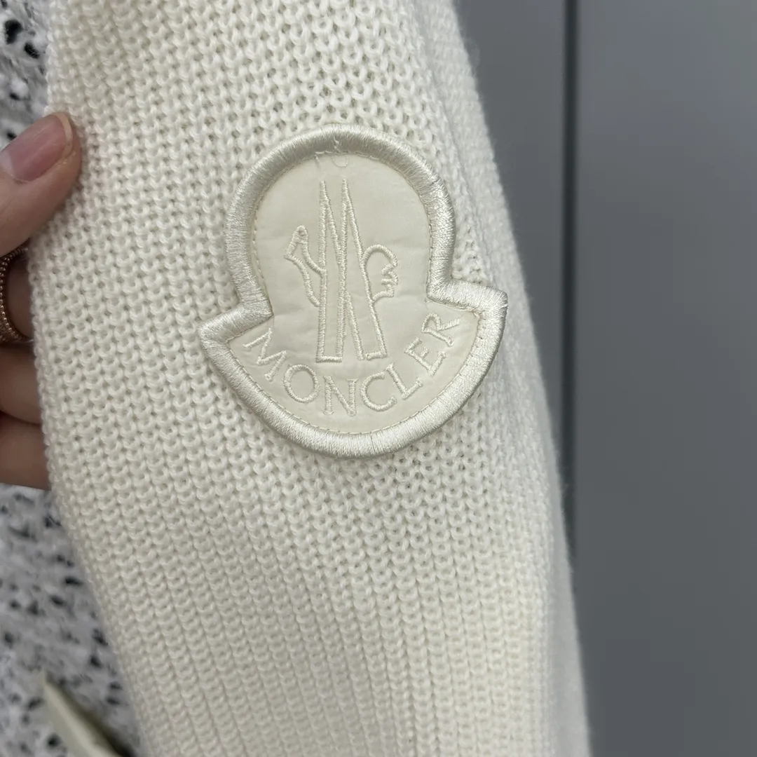 Moncler Padded Tweed and Wool Knit Cardigan D51020393 — view 3