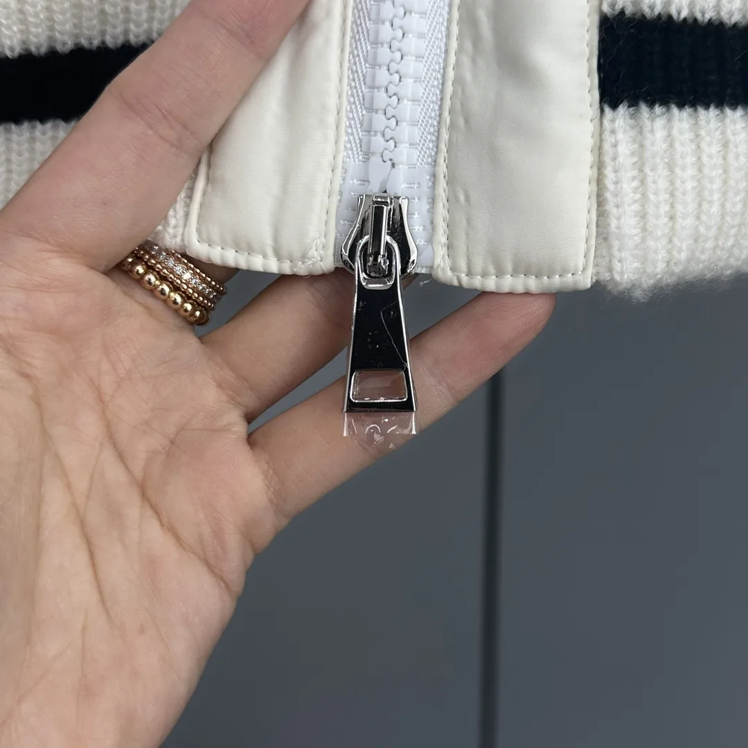 Moncler Padded Tweed and Wool Knit Cardigan D51020393 — view 4
