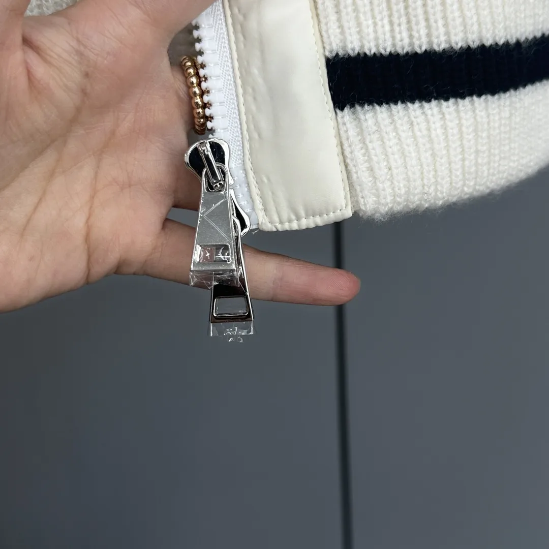 Moncler Padded Tweed and Wool Knit Cardigan D51020393 — view 7