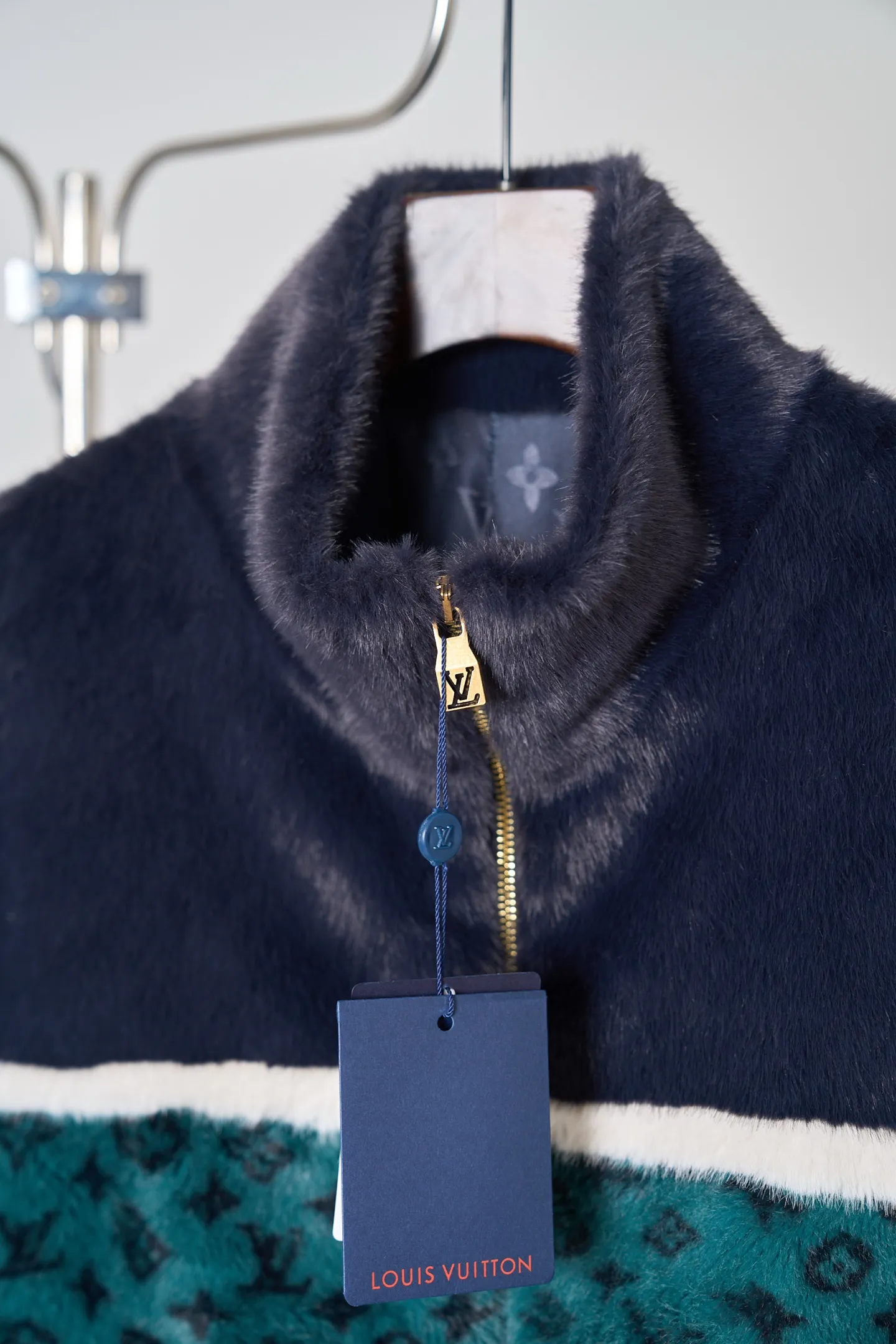 Monogram Faux Fur Zip-Up Jacket D52020416 — view 4
