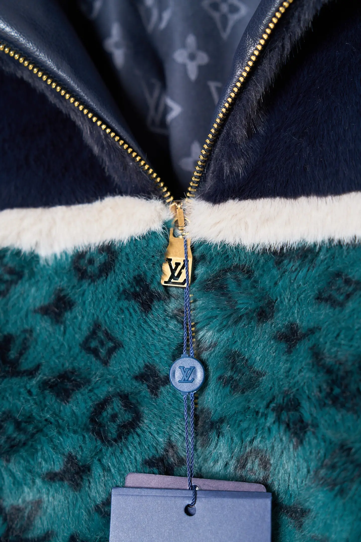 Monogram Faux Fur Zip-Up Jacket D52020416 — view 6