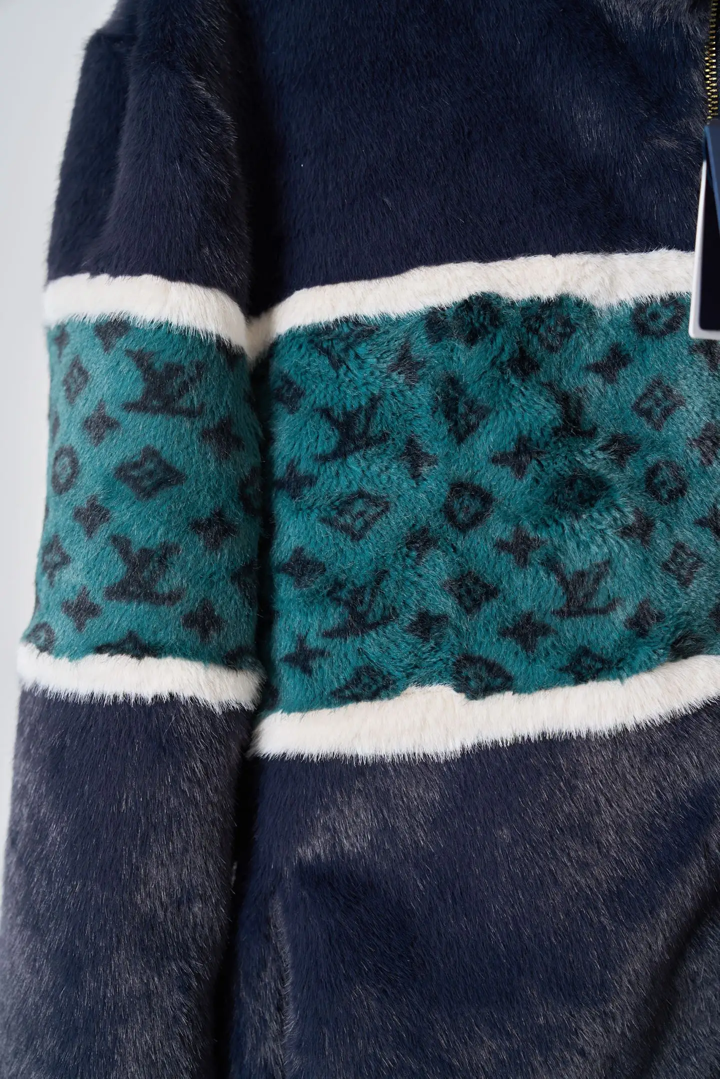Monogram Faux Fur Zip-Up Jacket D52020416 — view 9