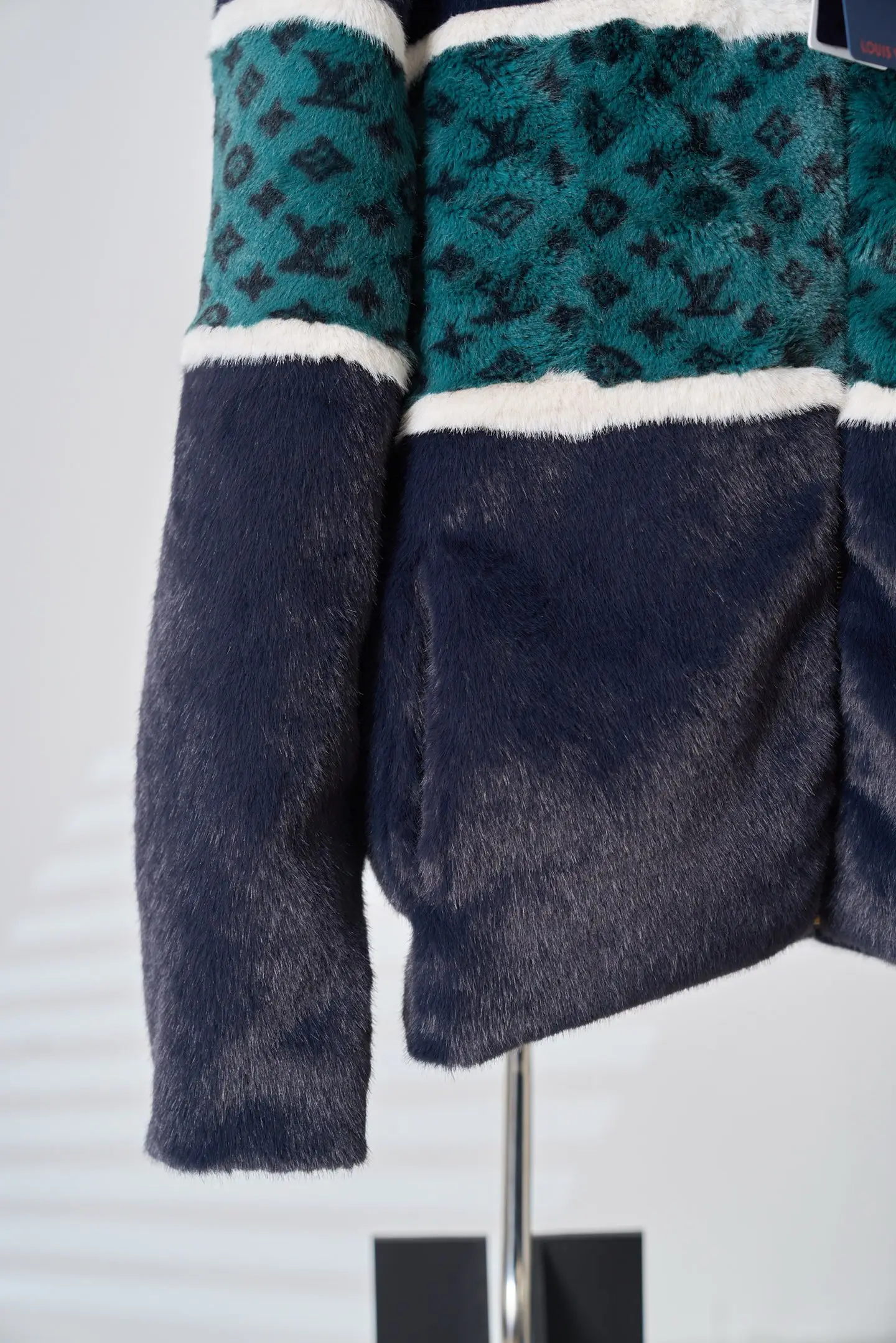 Monogram Faux Fur Zip-Up Jacket D52020416 — view 11