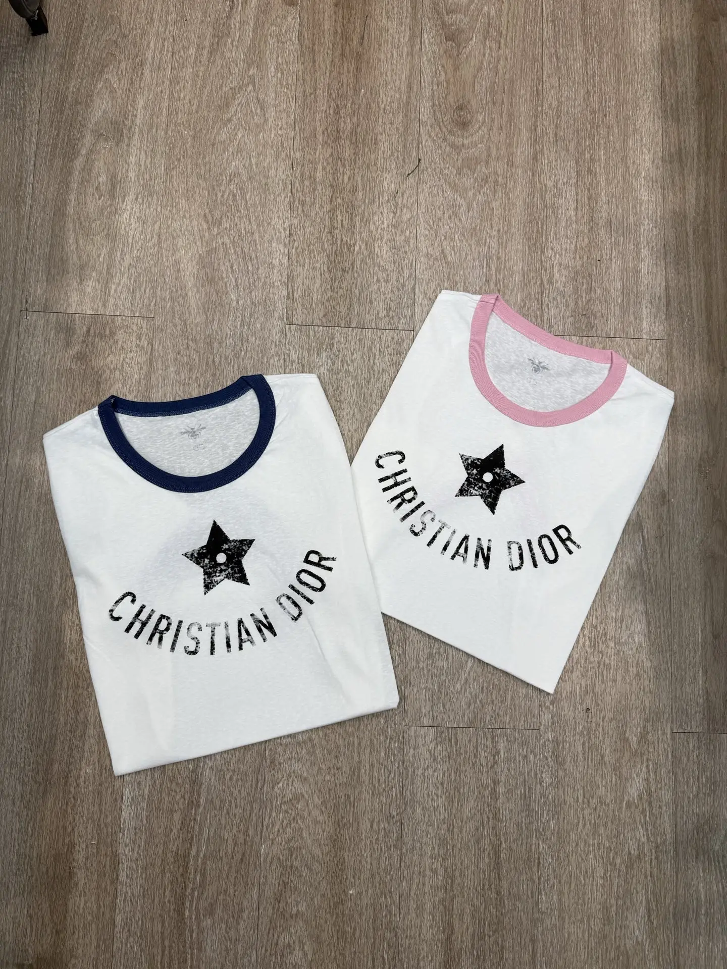 Logo Print Linen Ringer T-Shirt D5516107 — view 2