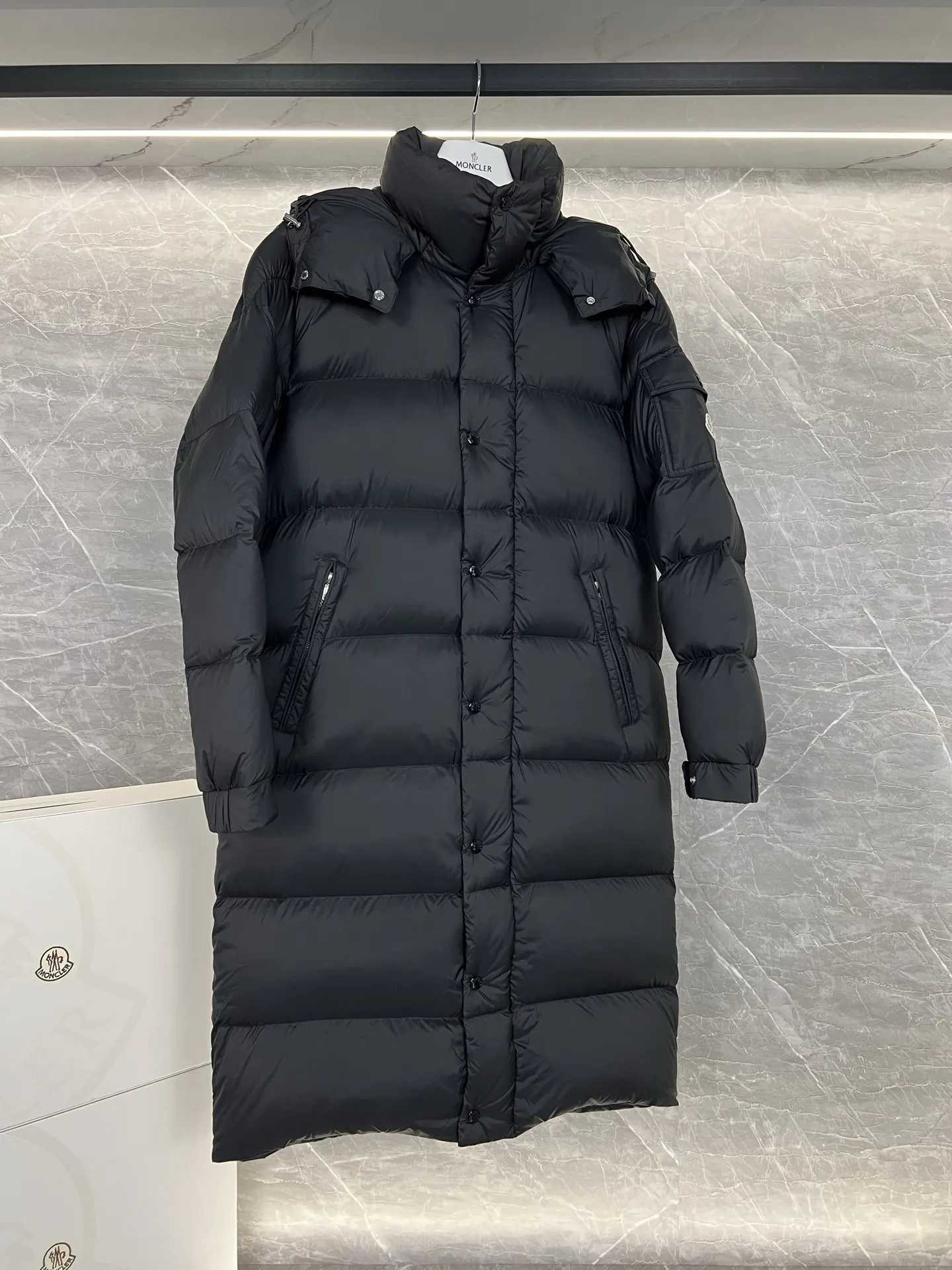 Hanoverian Matte Long Down Coat D63020303 — view 2