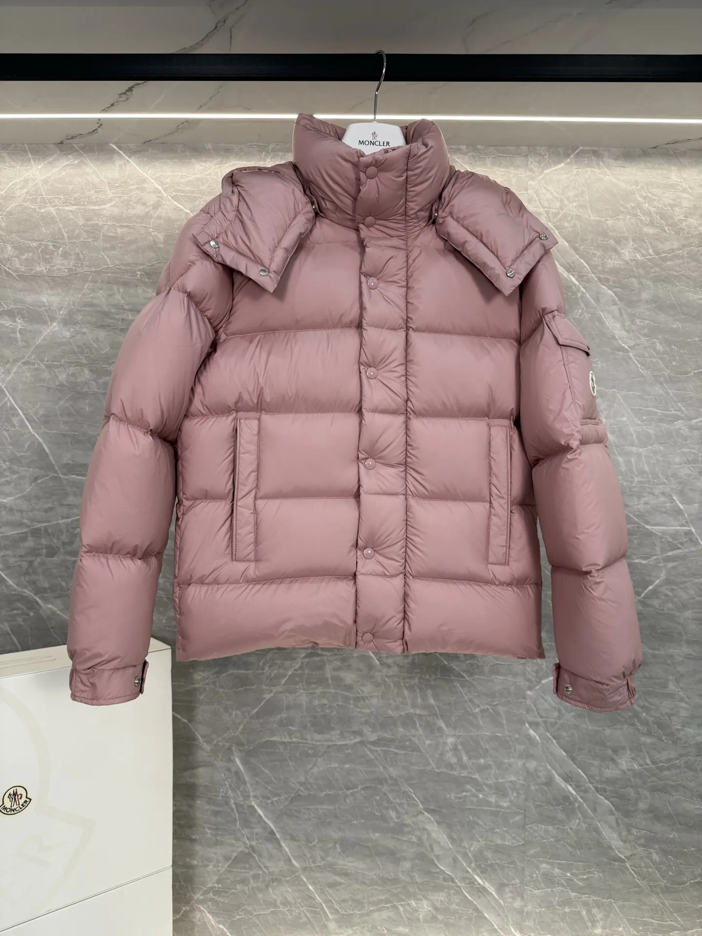 Moncler Vezere Short Down Puffer Jacket D63020308 — view 3