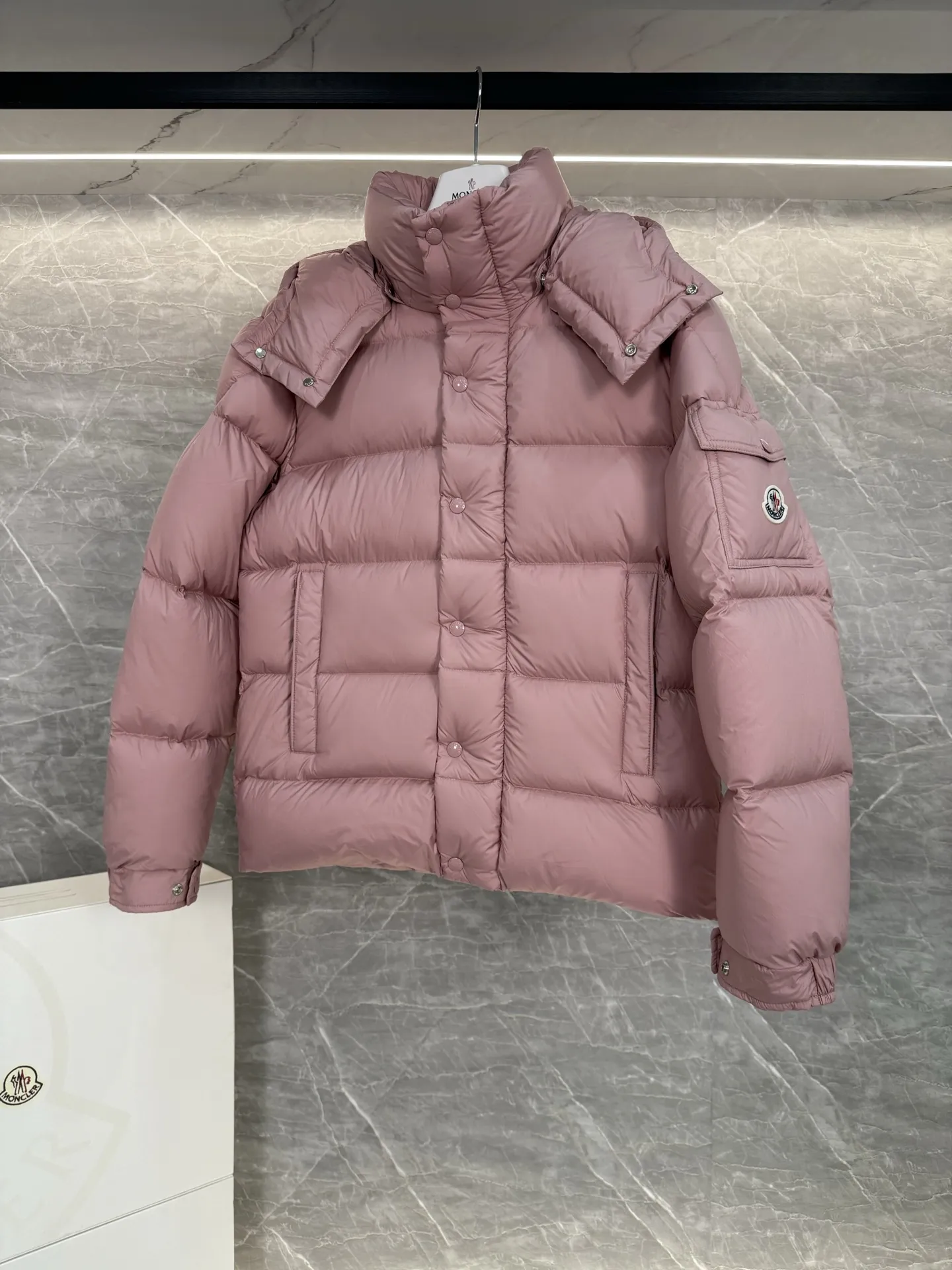 Moncler Vezere Short Down Puffer Jacket D63020308 — view 4