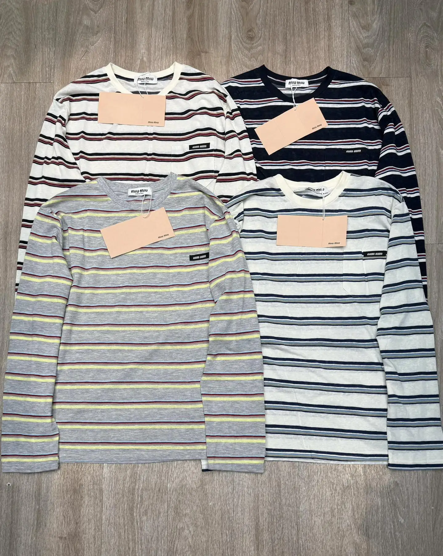 Striped Long-Sleeve Cotton T-Shirt D6916054