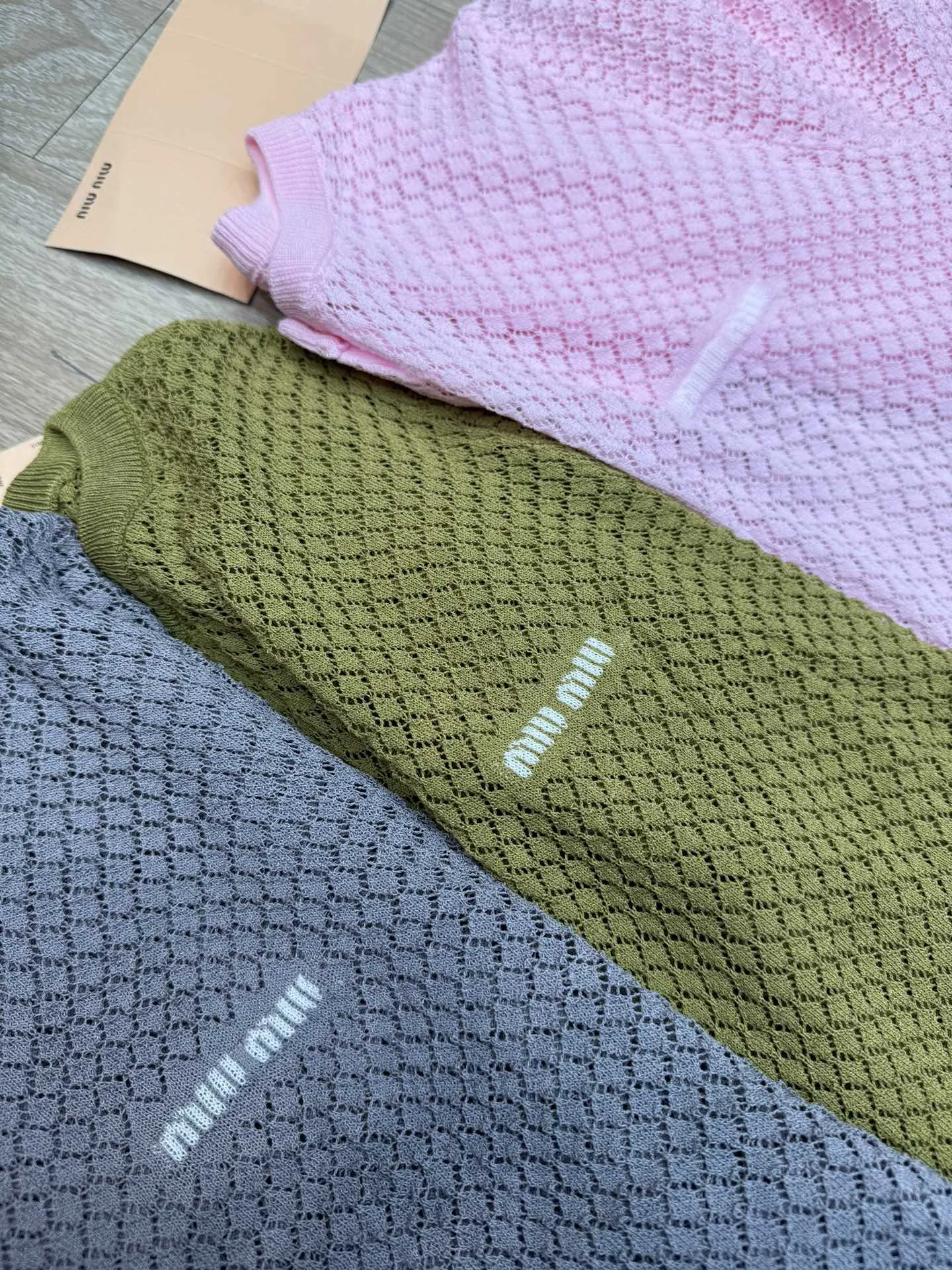 Open-Knit Logo Cardigan D7516096 — view 2