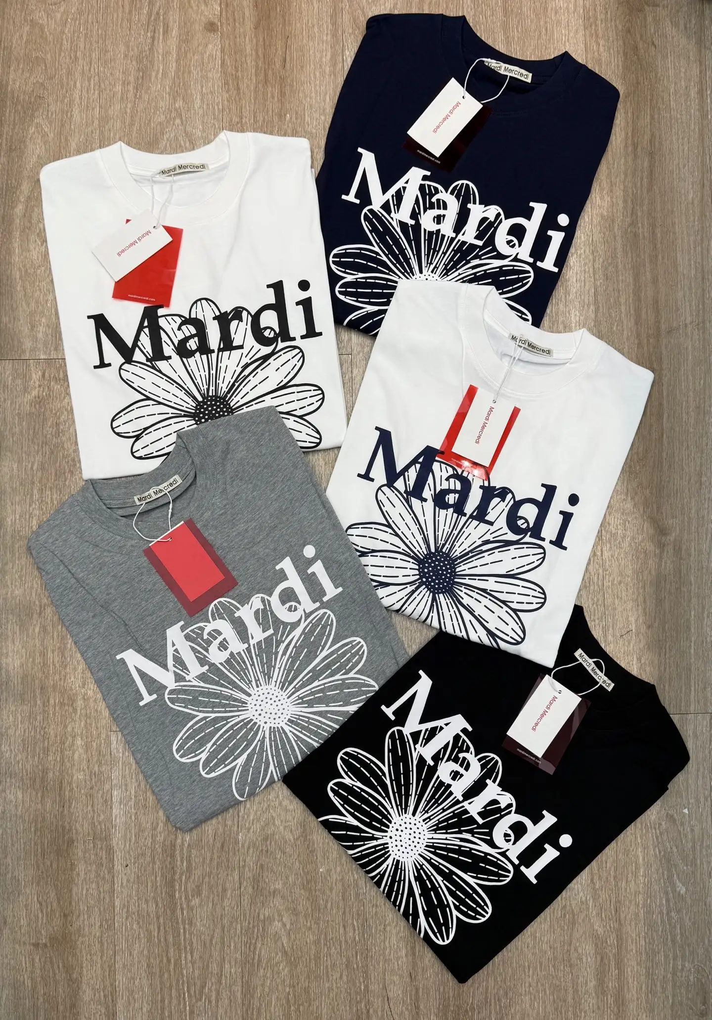 Mardi Mercredi Flower Logo Long-Sleeve T-Shirt D7916105 — view 2