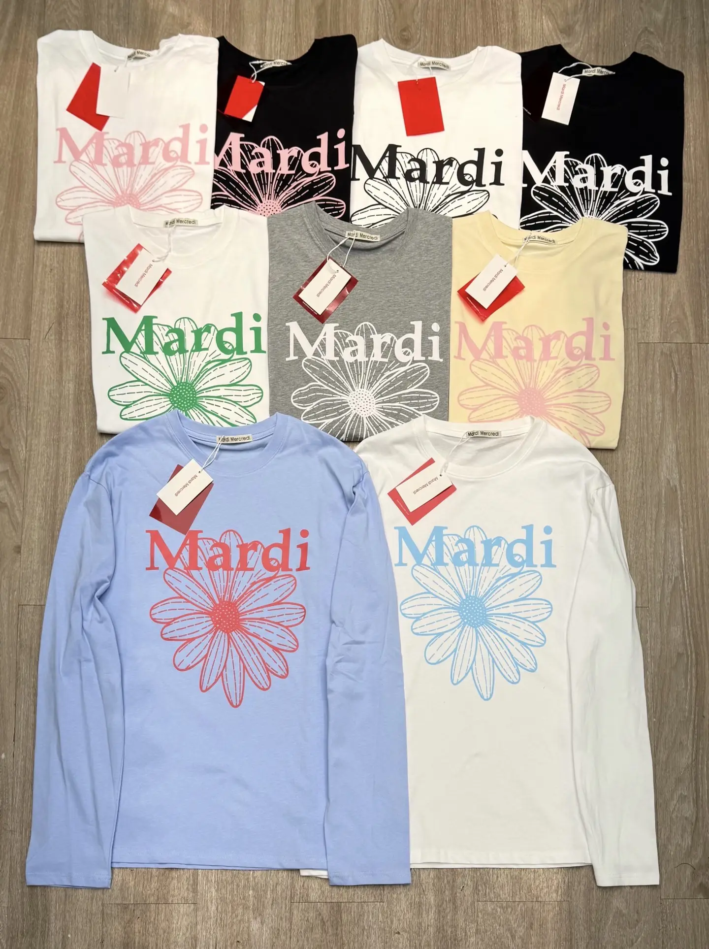 Mardi Mercredi Daisy Print Long-Sleeve T-Shirt D7916104