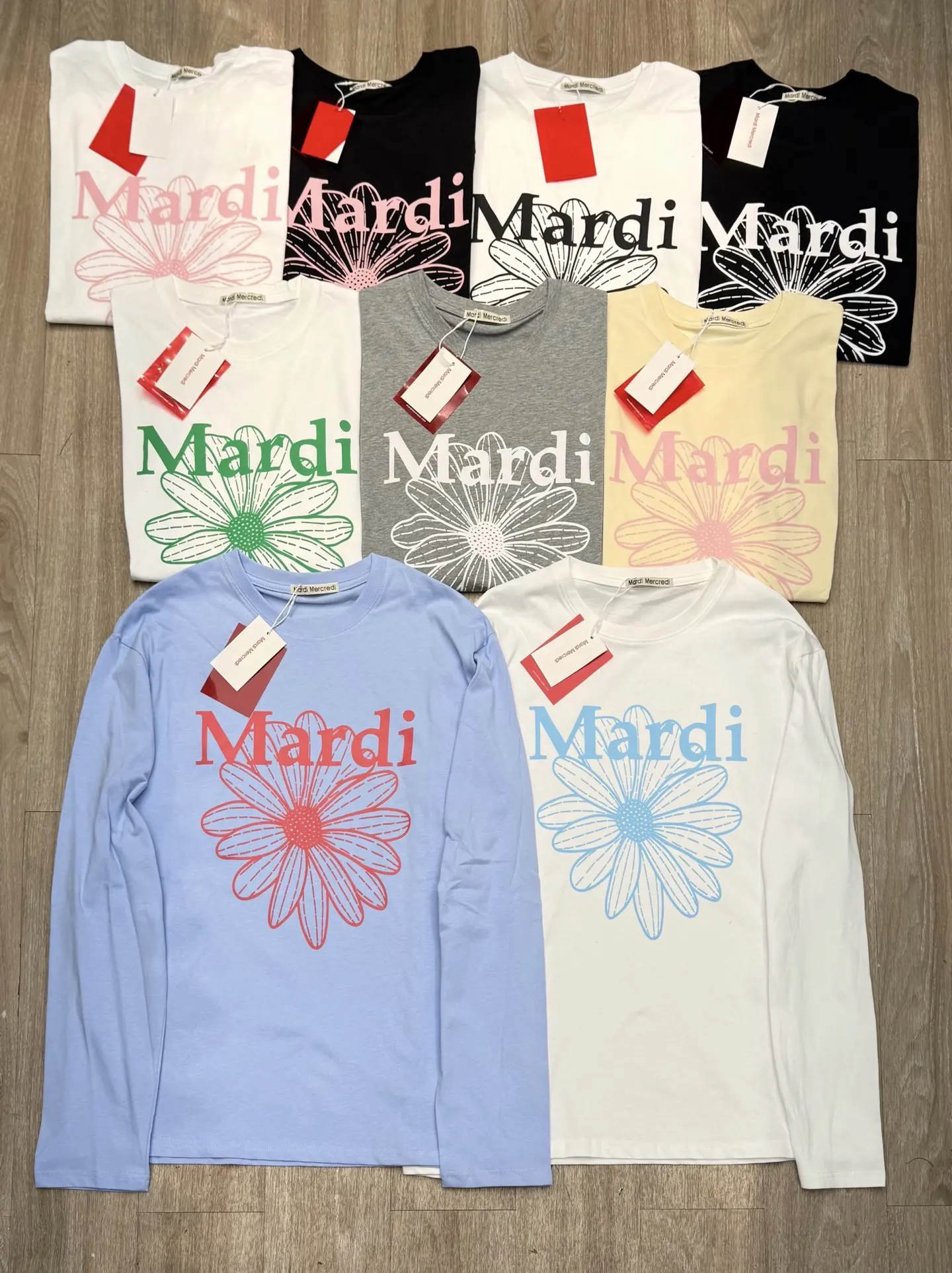 Mardi Mercredi Daisy Print Long-Sleeve T-Shirt D7916104