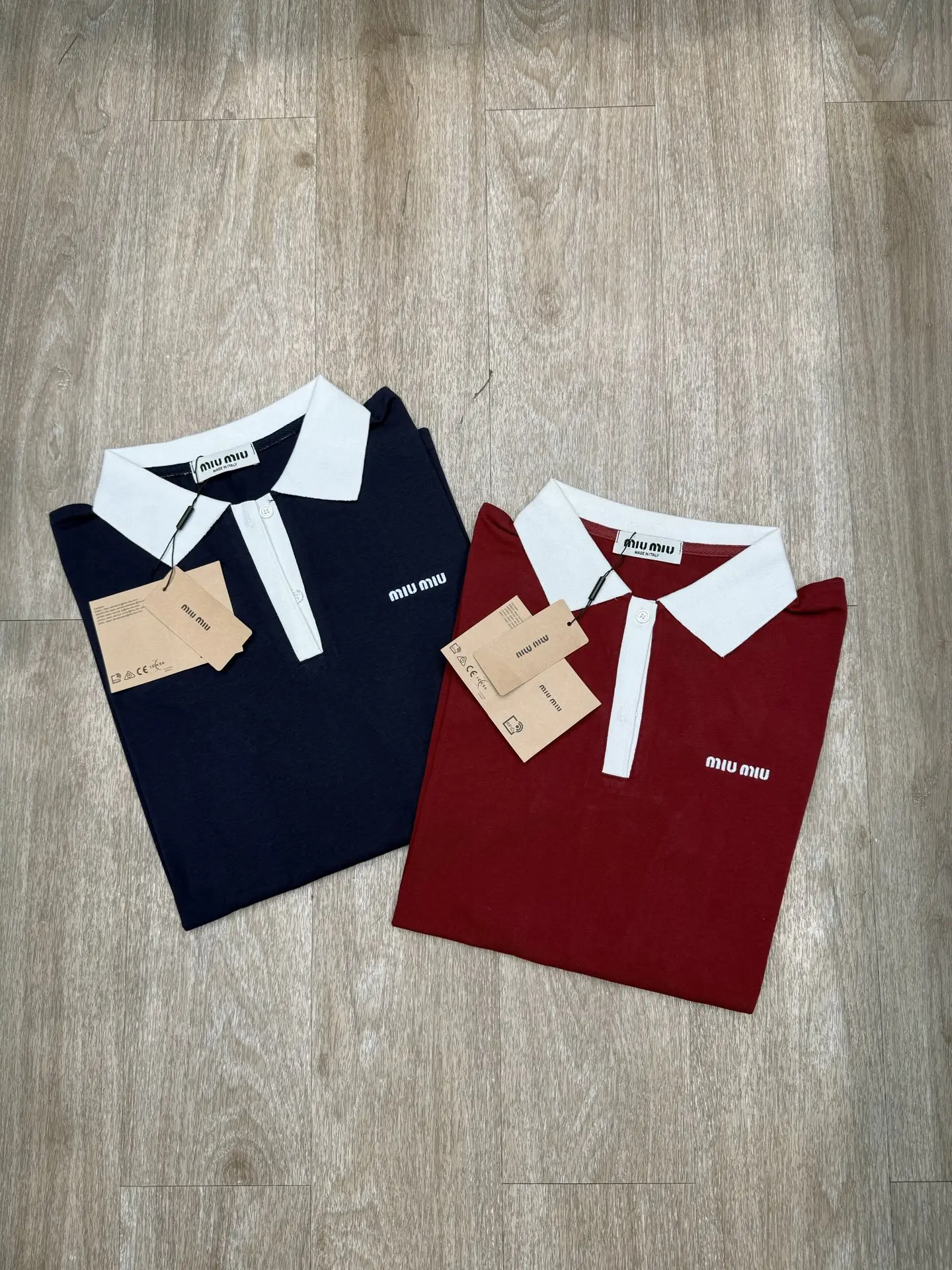 Contrast Collar Logo Embroidery Polo Shirt D7916108
