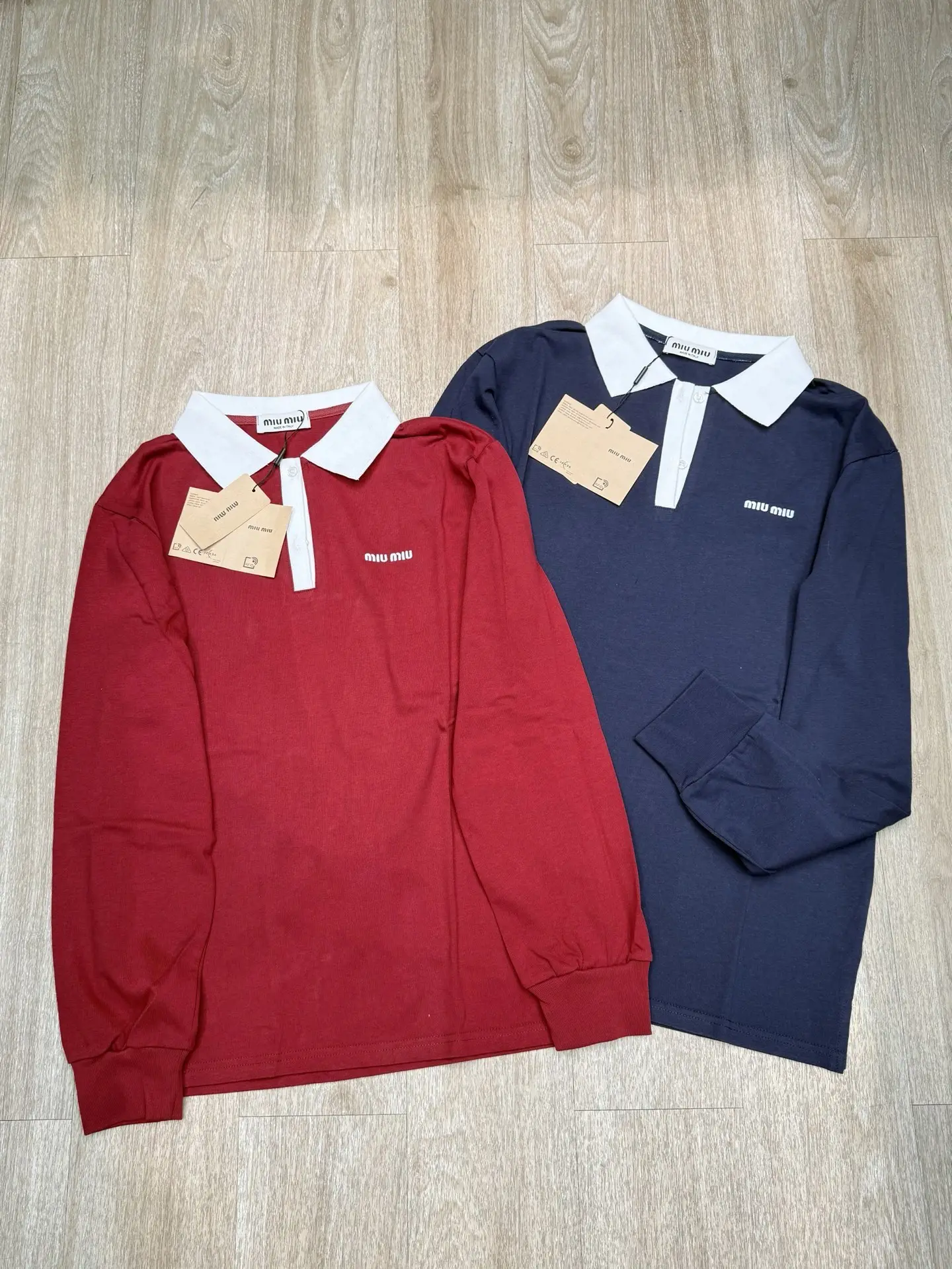 Contrast Collar Logo Embroidery Polo Shirt D7916108 — view 4