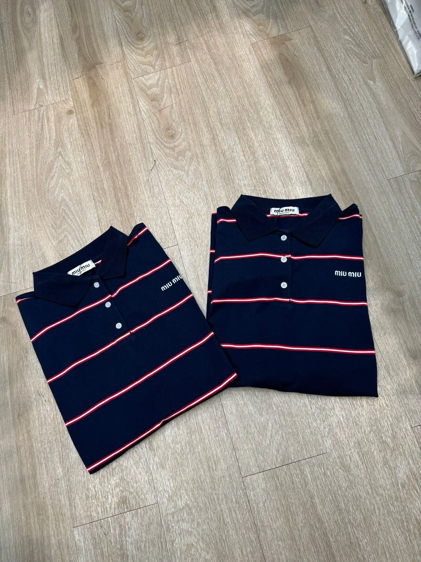 Striped Long-Sleeve Polo Shirt D7916111 — view 2