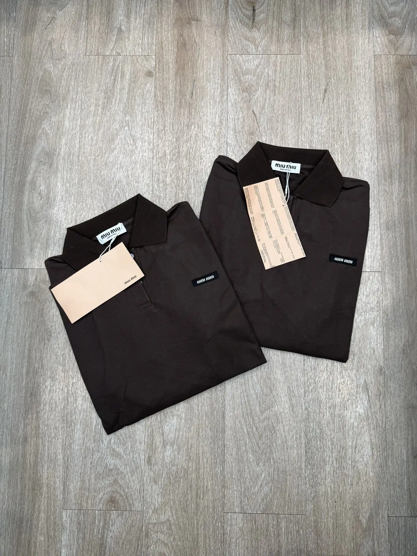 Layered-Look Striped Sleeve Polo Shirt D7916056 — view 2