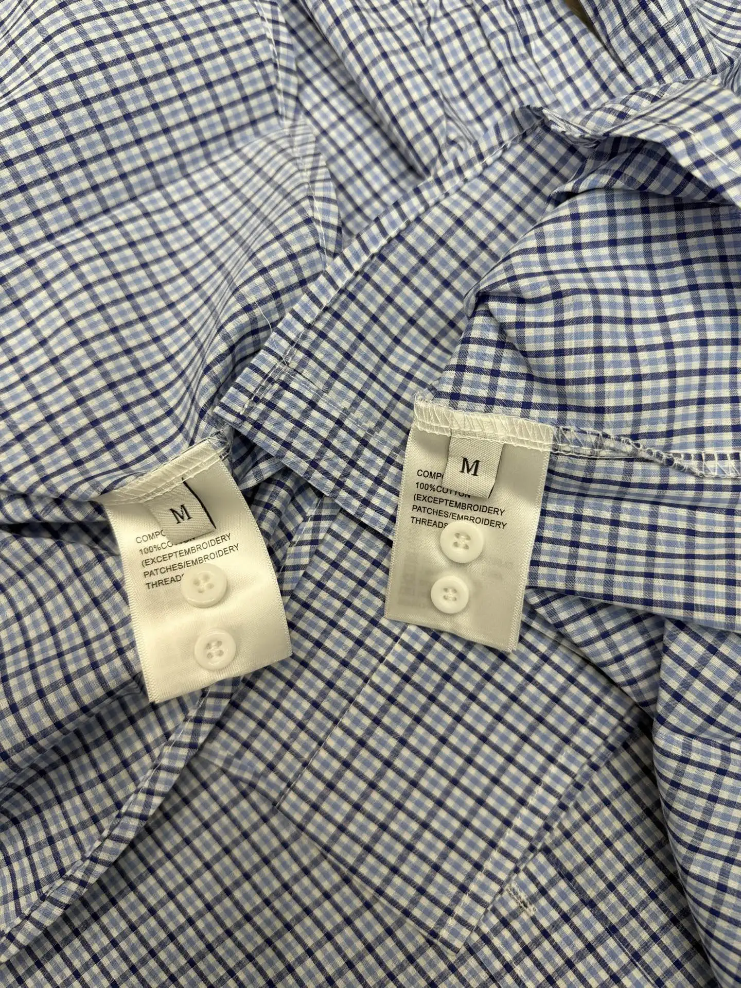 Logo Patch Gingham Check Shirt D8516101 — view 4