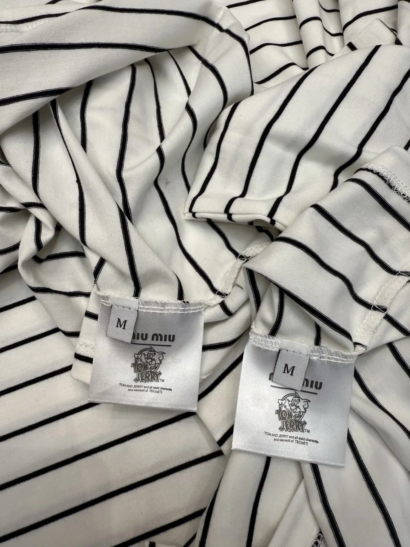 Striped Cotton Long-Sleeve Polo Shirt D8916109 — view 4