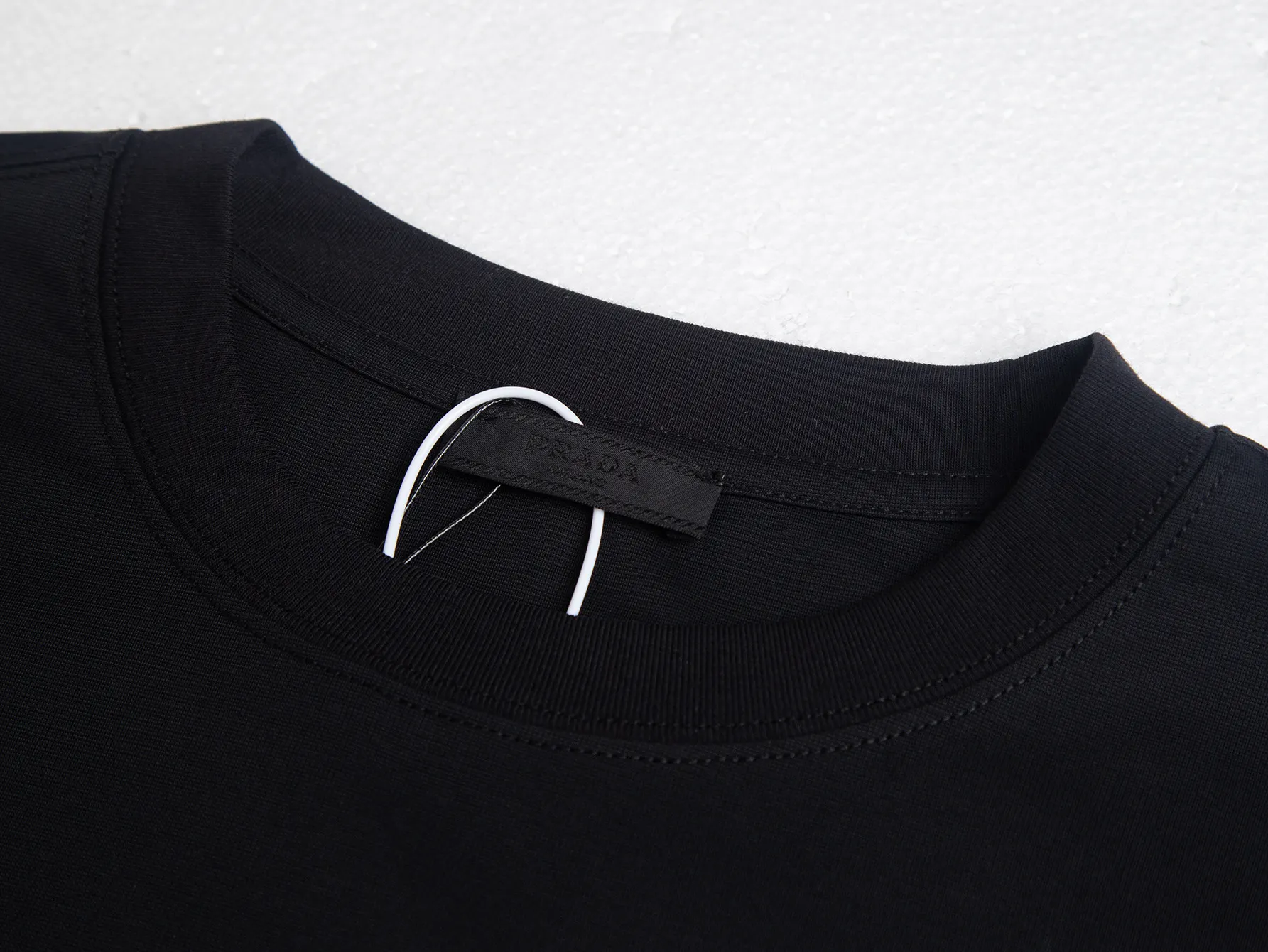 Enamel Triangle Logo Cotton T-Shirt D9016330 — view 5
