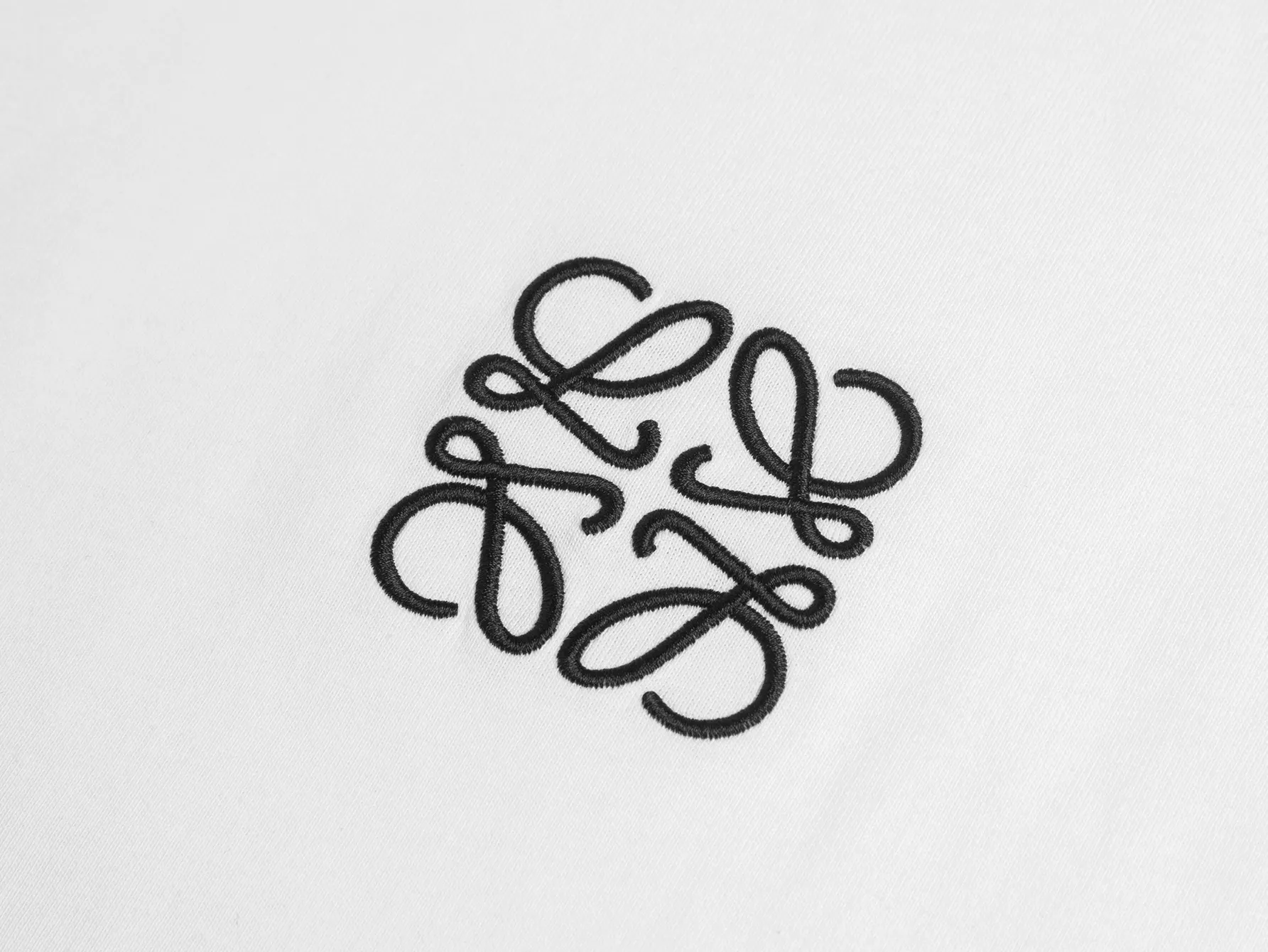 Anagram Embroidered Mercerized Cotton T-Shirt D9016248 — view 3